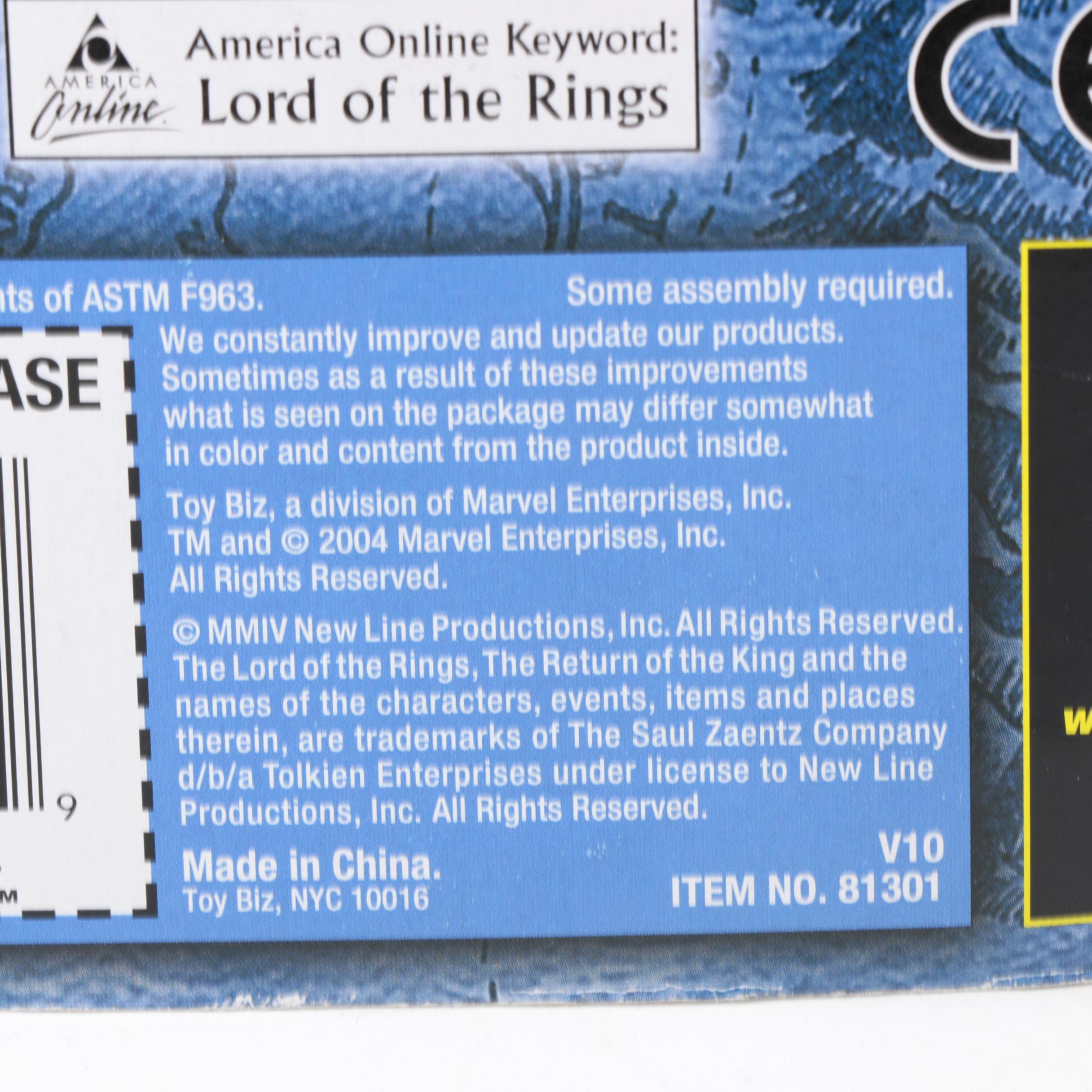 Toy Biz Lord of the Rings Witch-King, Cirith Ungol, and Eowyn Action Figures