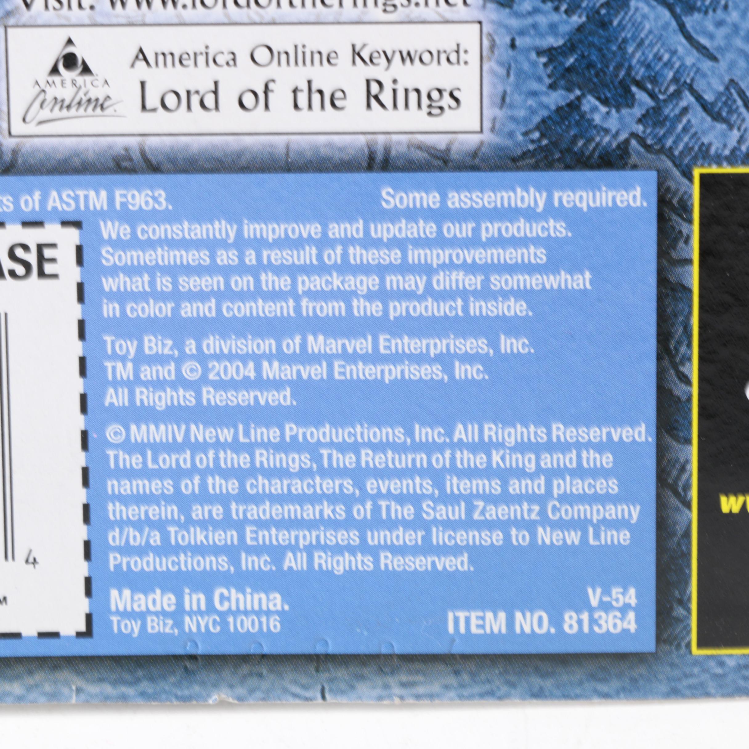 Toy Biz Lord of the Rings Witch-King, Cirith Ungol, and Eowyn Action Figures