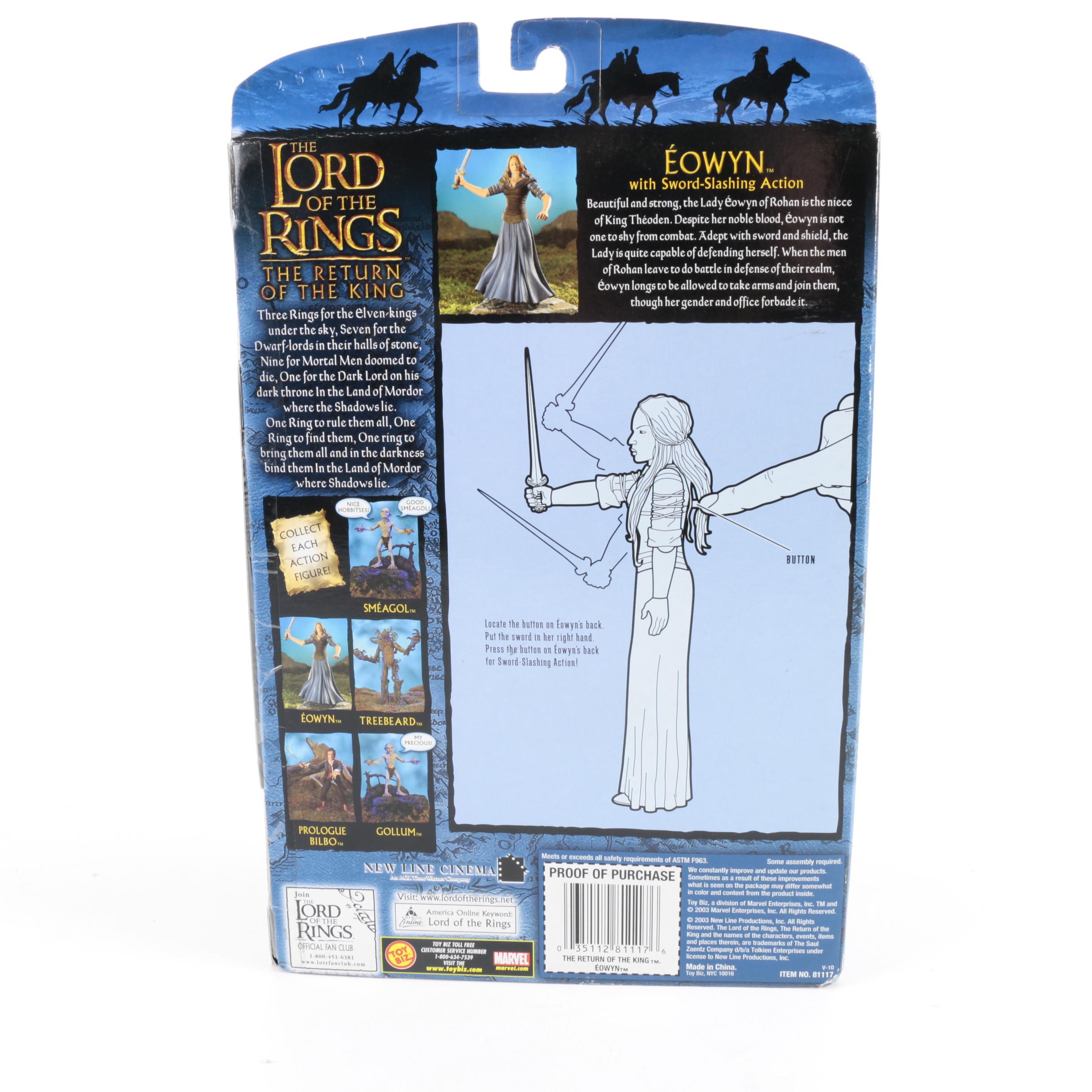 Toy Biz Lord of the Rings Witch-King, Cirith Ungol, and Eowyn Action Figures