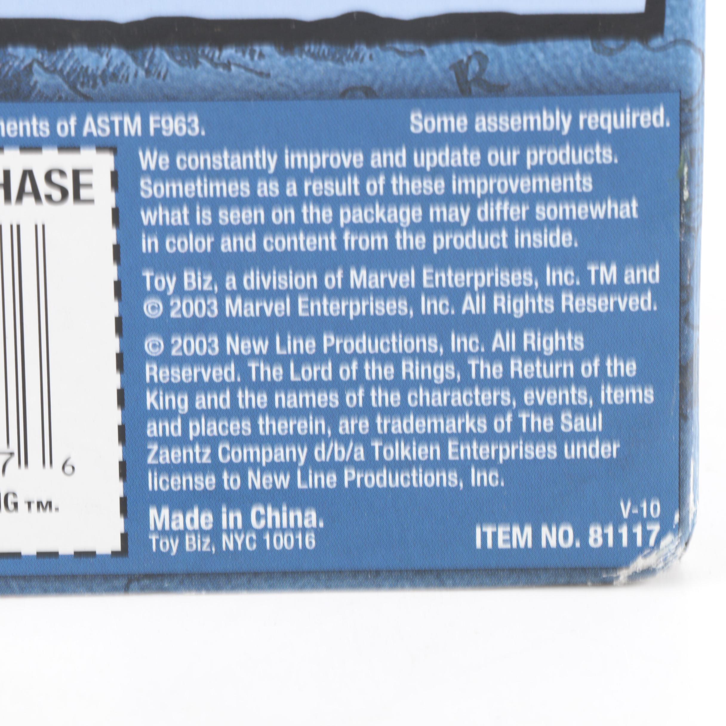 Toy Biz Lord of the Rings Witch-King, Cirith Ungol, and Eowyn Action Figures