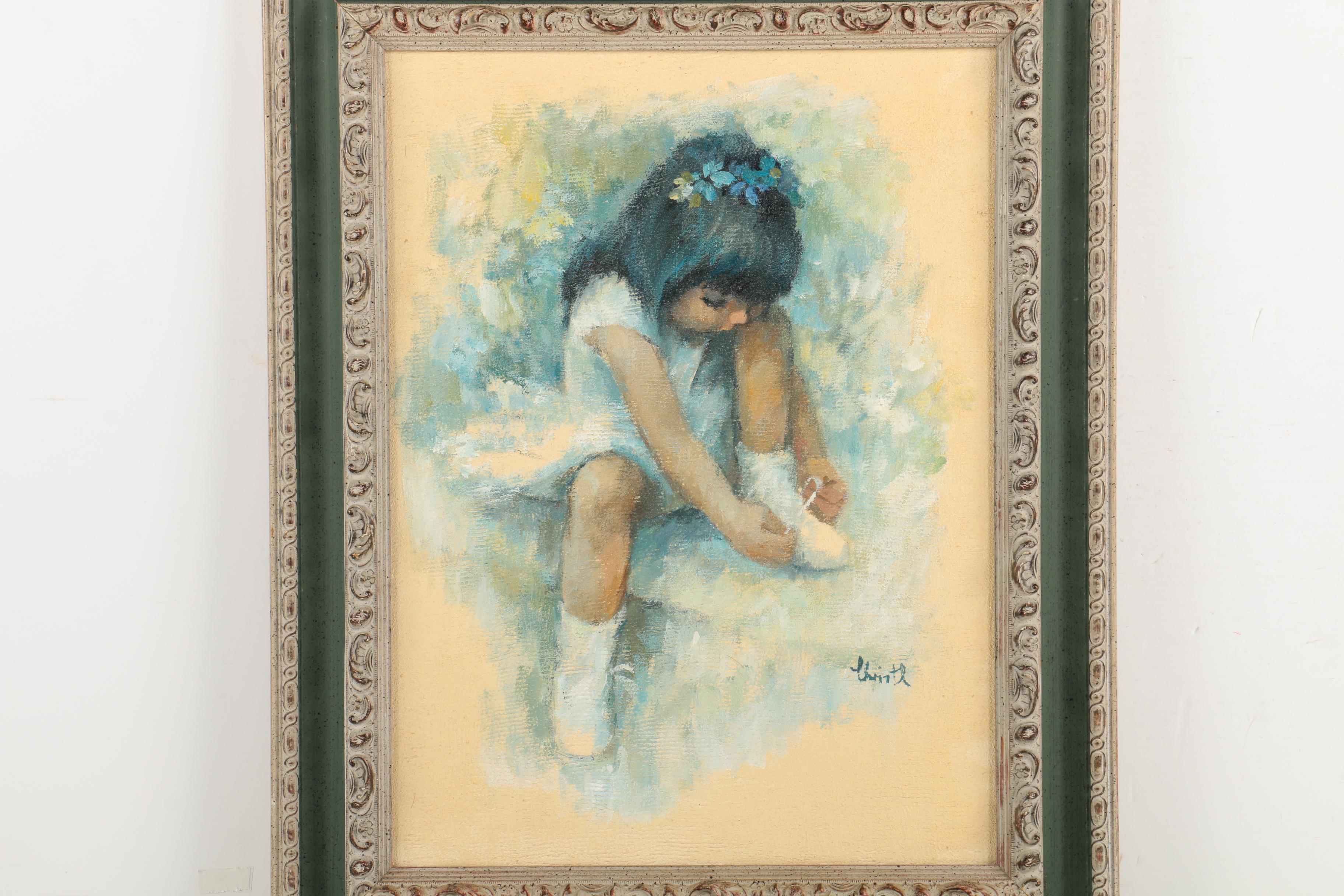 Christl Hansen Painting of a Young Girl