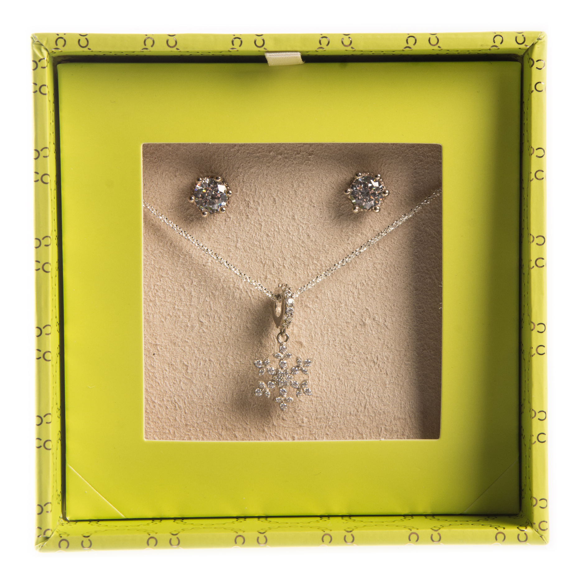 Sterling Silver Chamilia Earrings & Necklace Gift Set