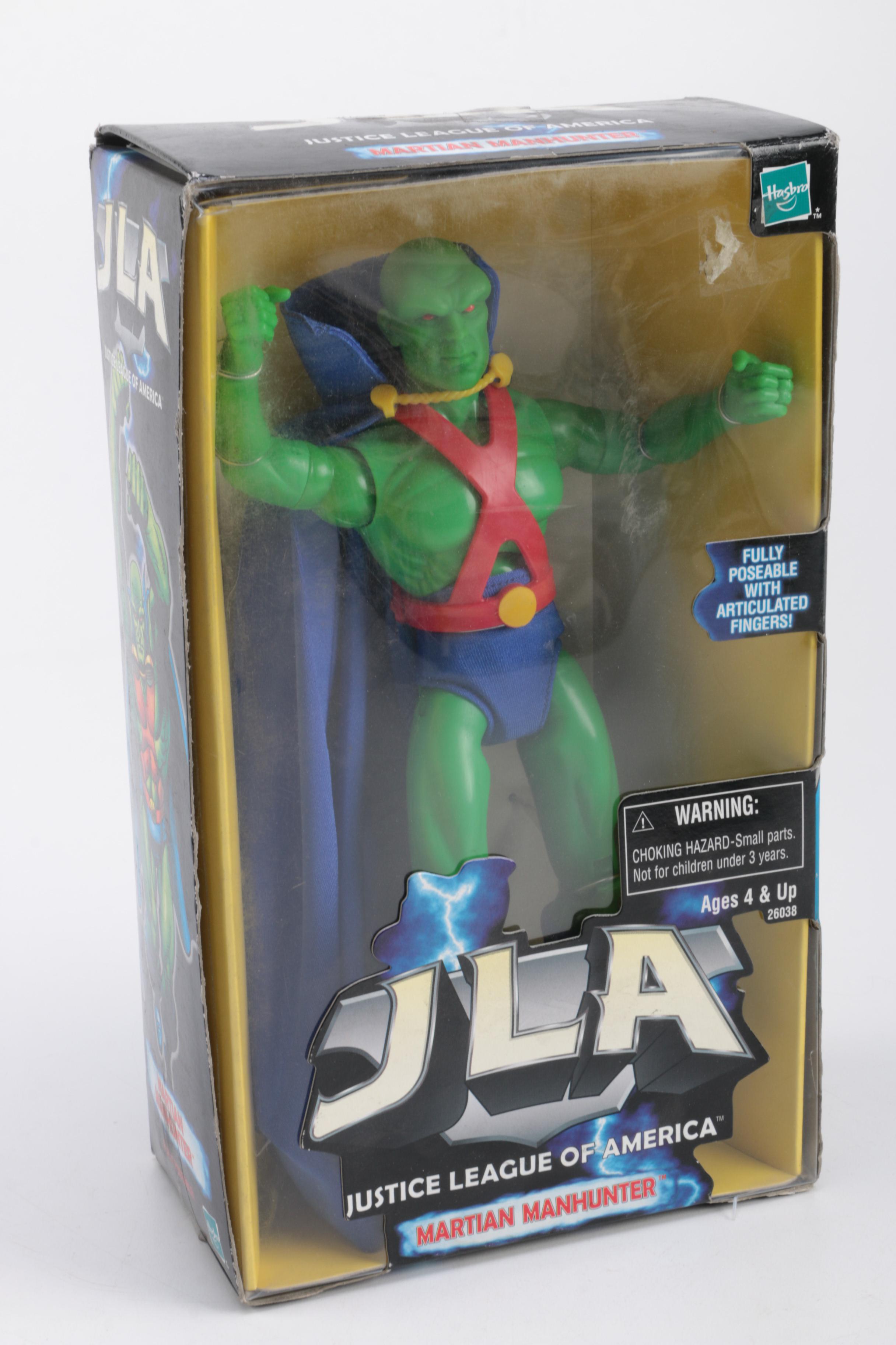 "JLA" Martian Manhunter and Superman Blue Action Figures