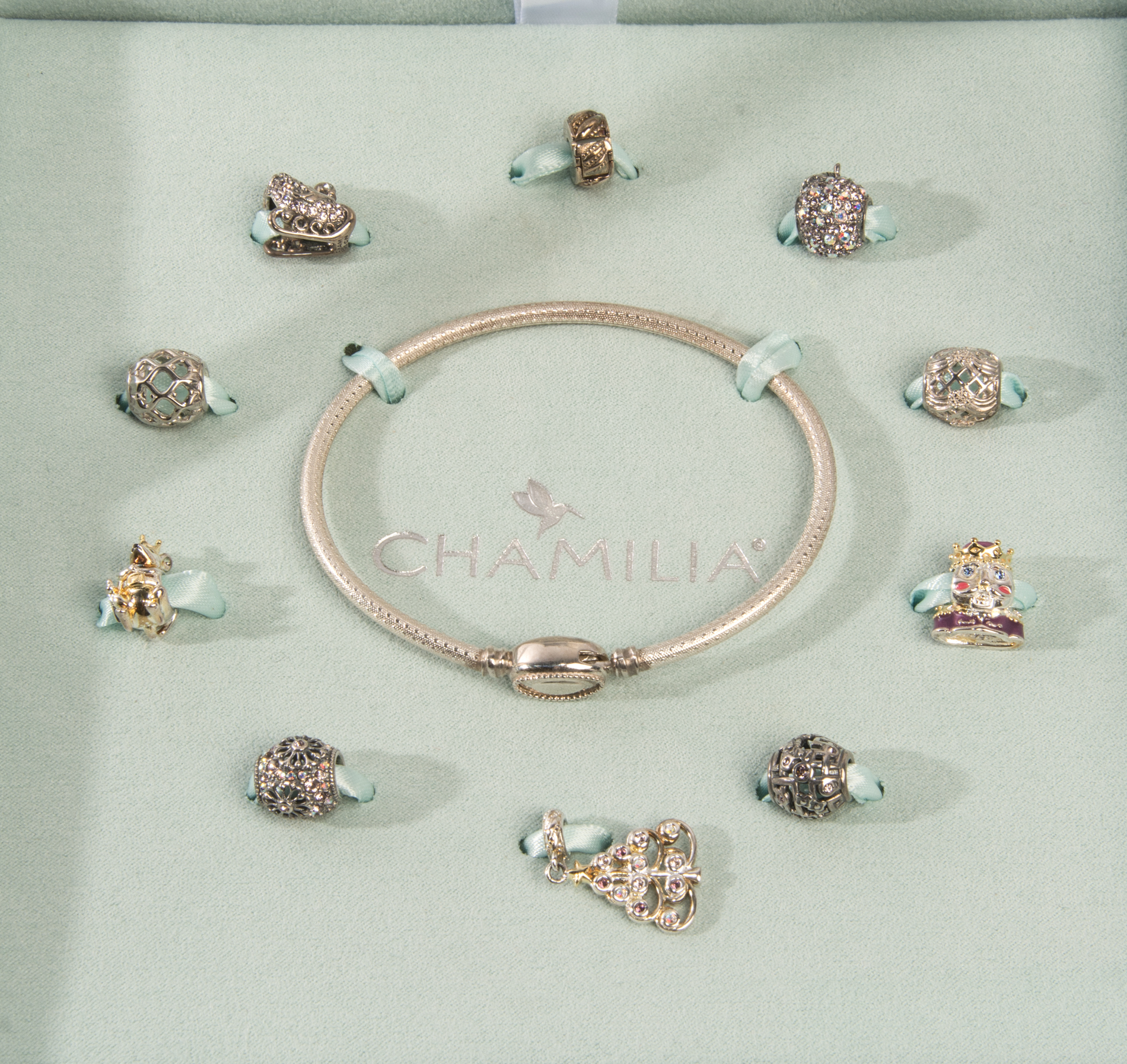 Sterling Silver Chamilia Nutcracker Charm Bracelet