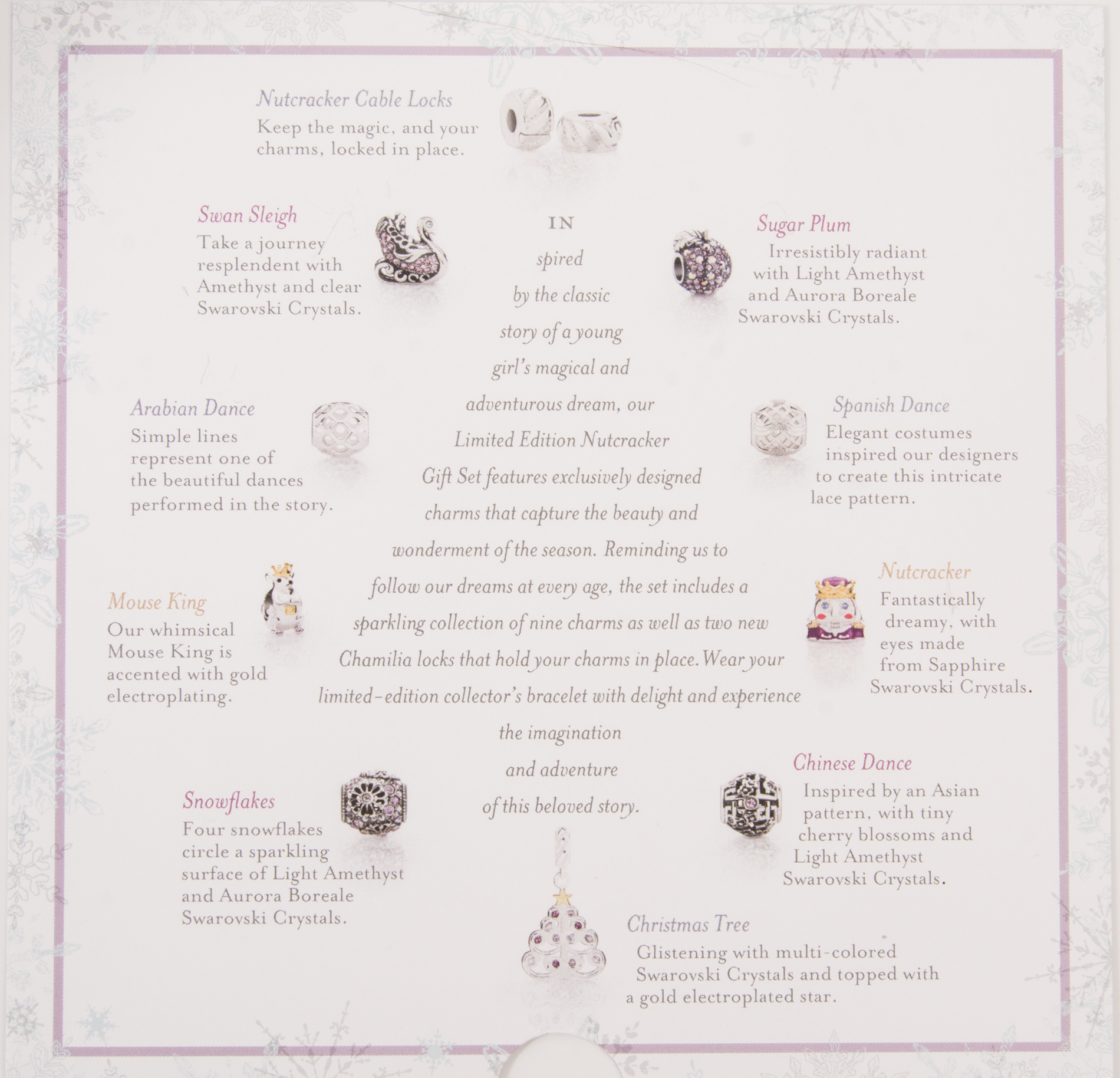 Sterling Silver Chamilia Nutcracker Charm Bracelet