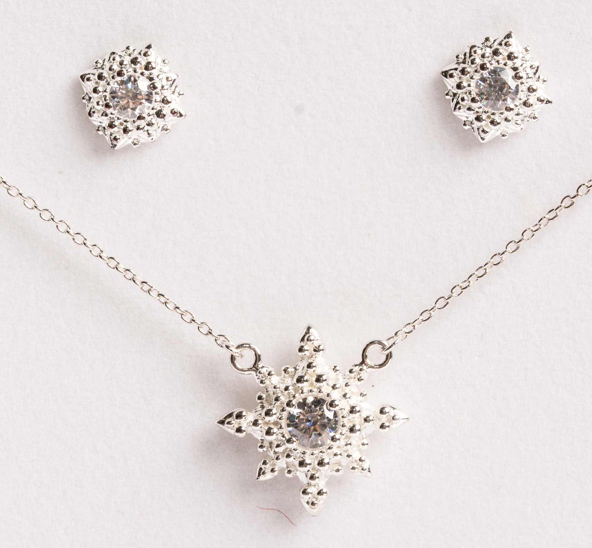 Sterling Silver Chamilia Earrings & Necklace Gift Set