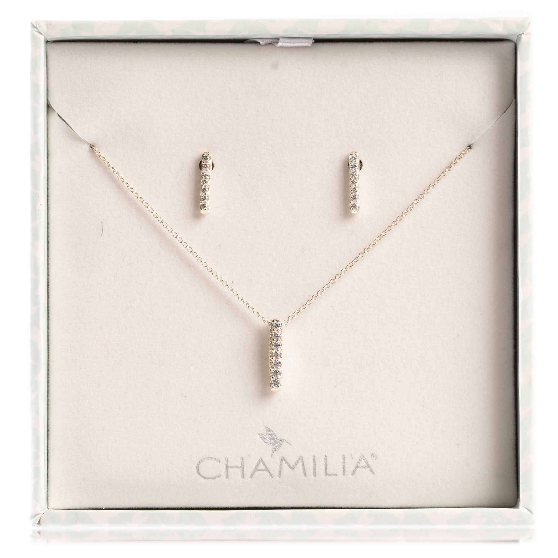 Sterling Silver Chamilia Earrings & Necklace Gift Set