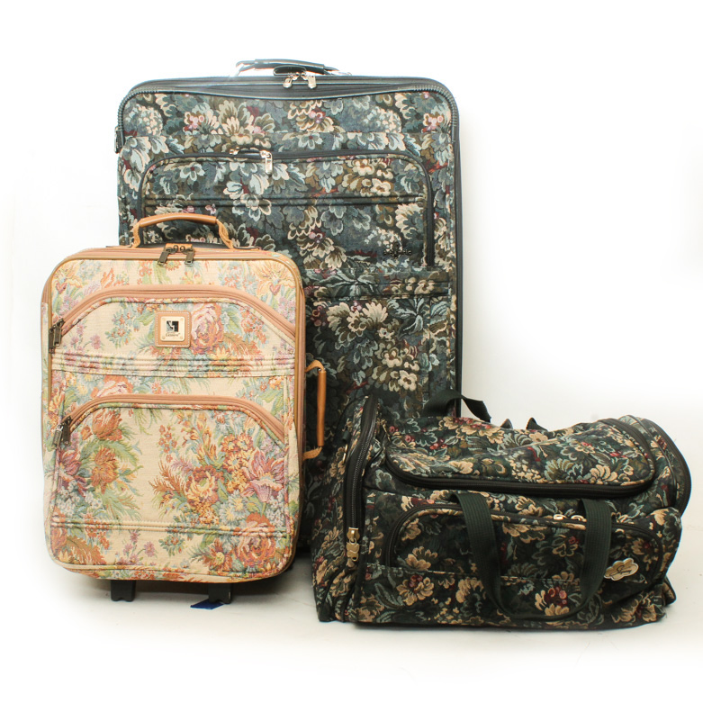 Pair of Atlantic Luggage with Leisure Overnight Bag