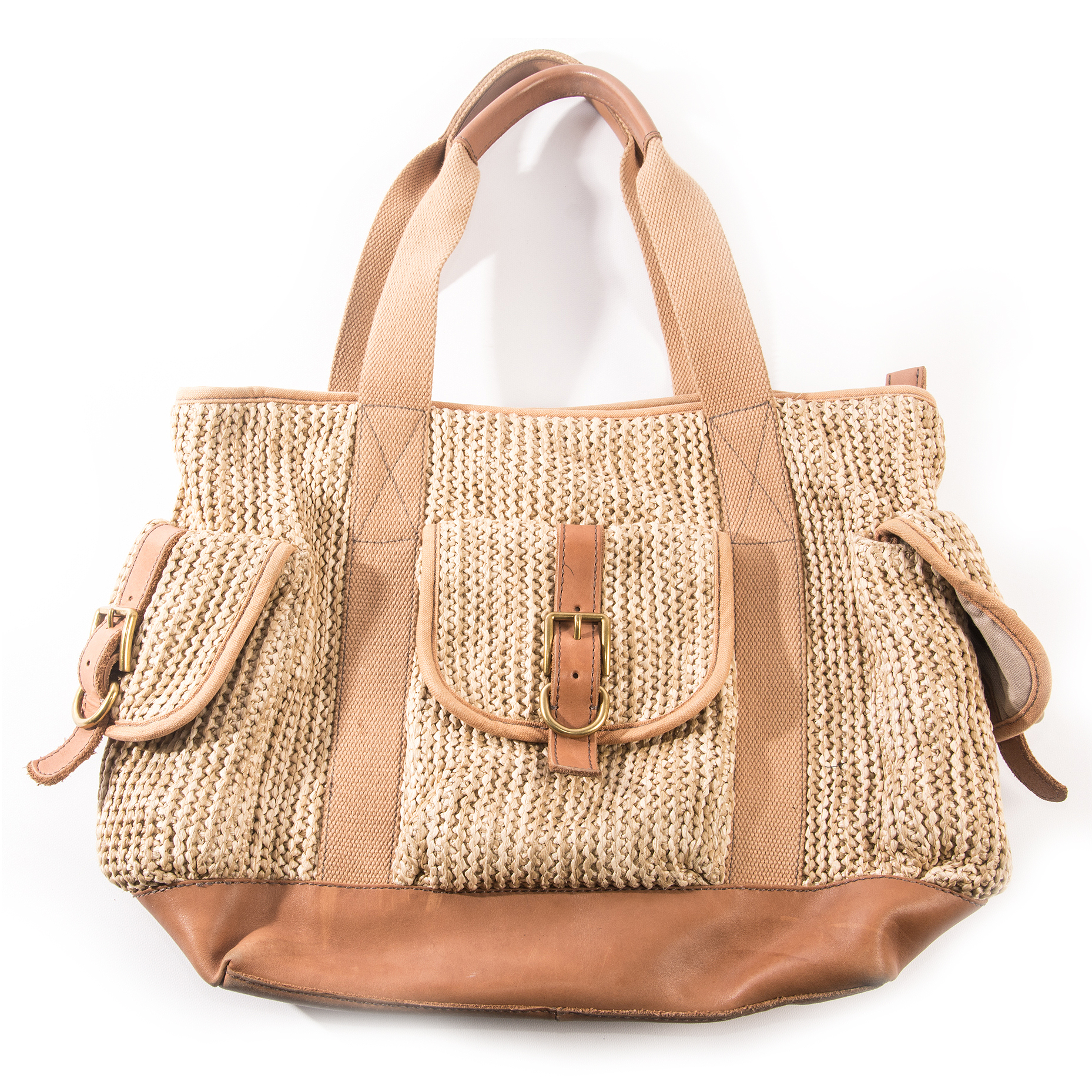 Fossil Straw Tote