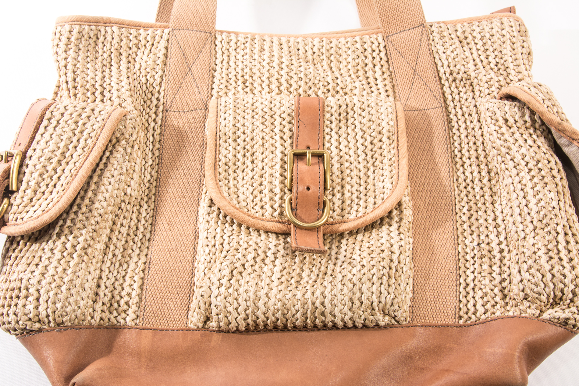Fossil Straw Tote