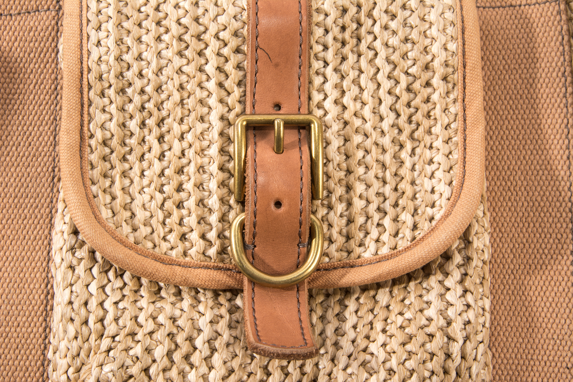 Fossil Straw Tote