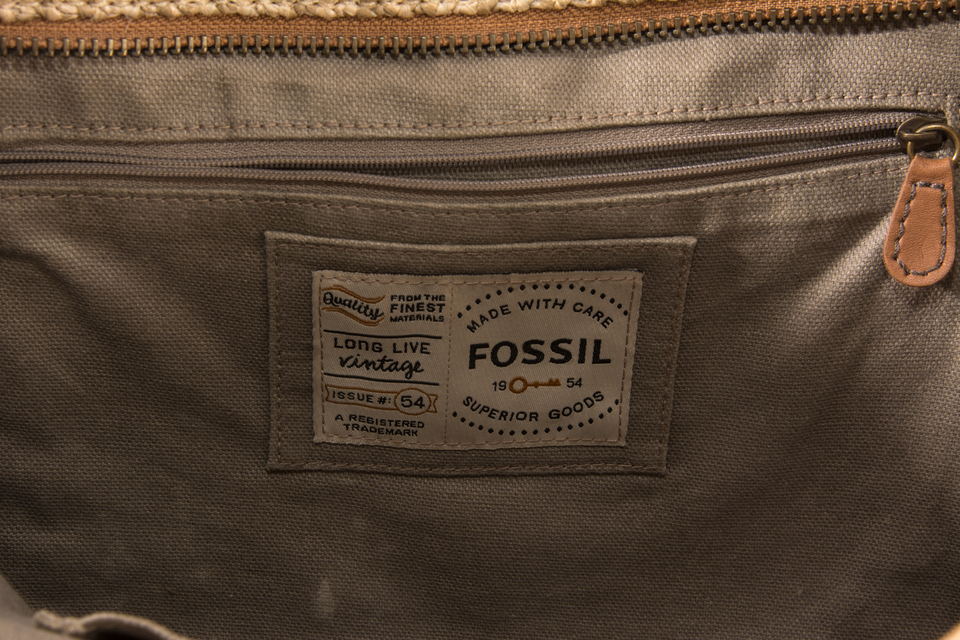 Fossil Straw Tote