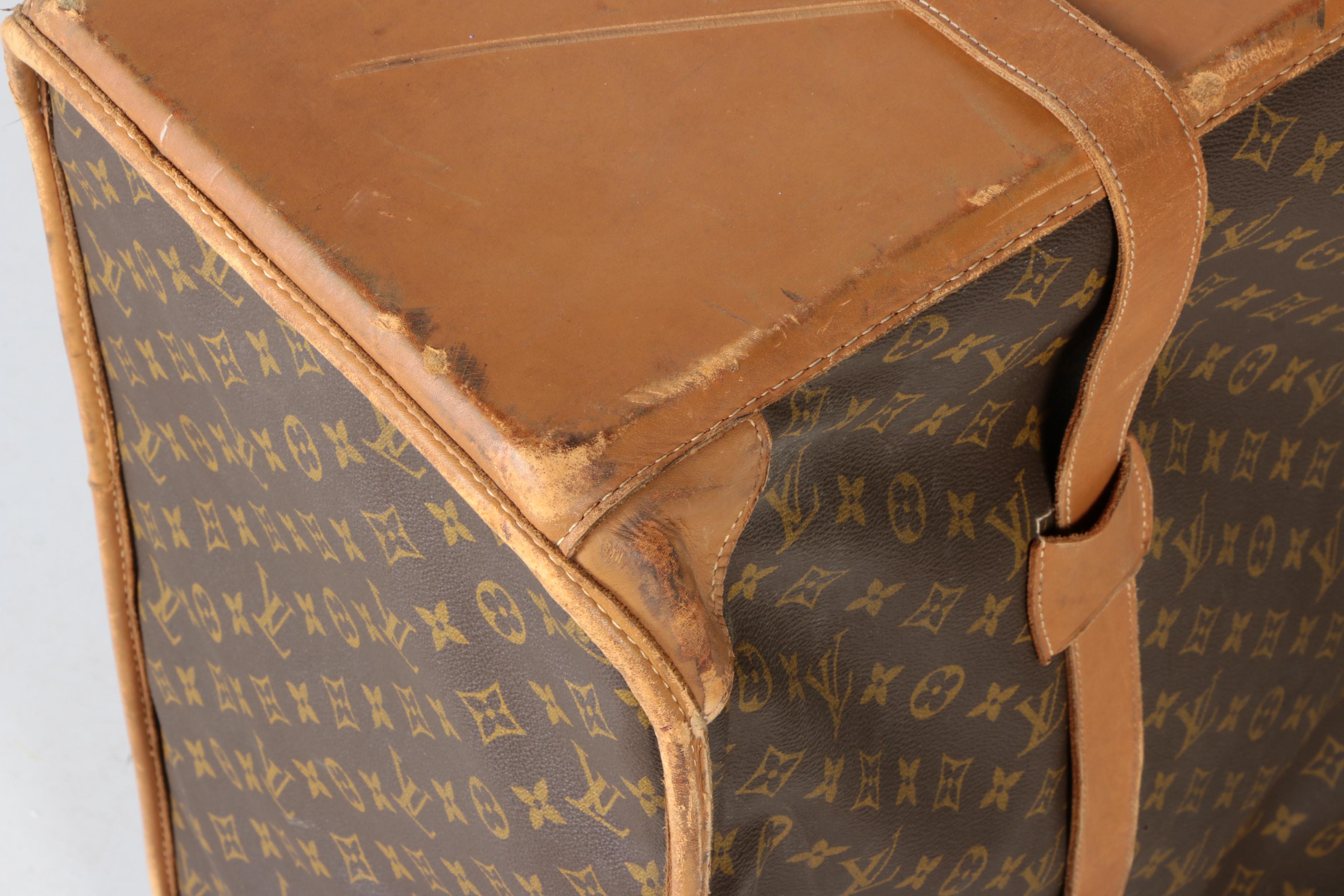 Vintage Louis Vuitton Monogram Suitcase with Buckle Straps