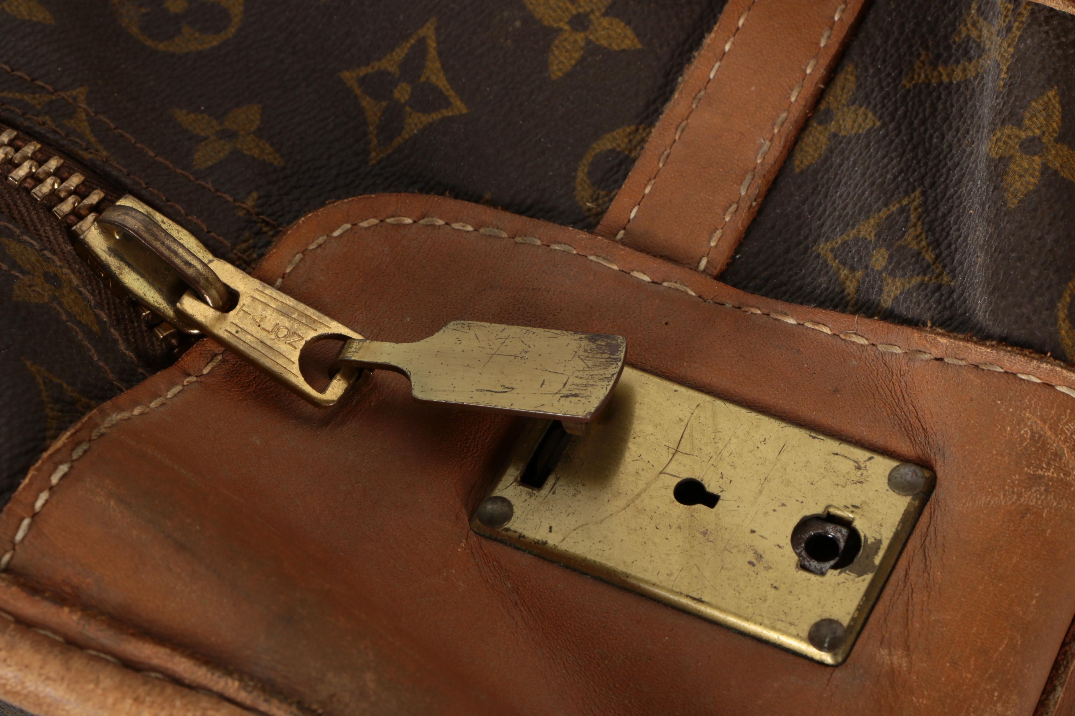 Vintage Louis Vuitton Monogram Suitcase with Buckle Straps