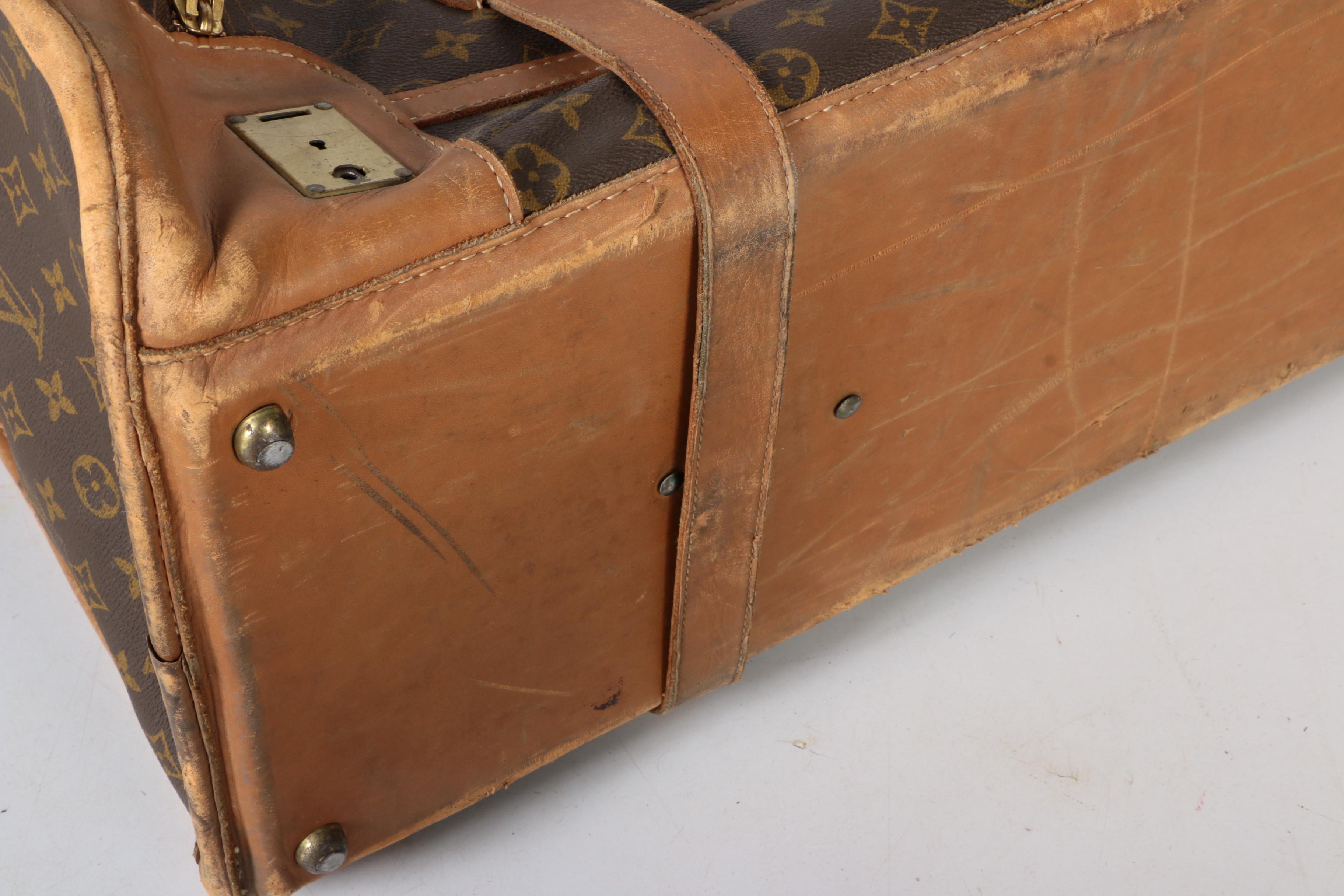 Vintage Louis Vuitton Monogram Suitcase with Buckle Straps