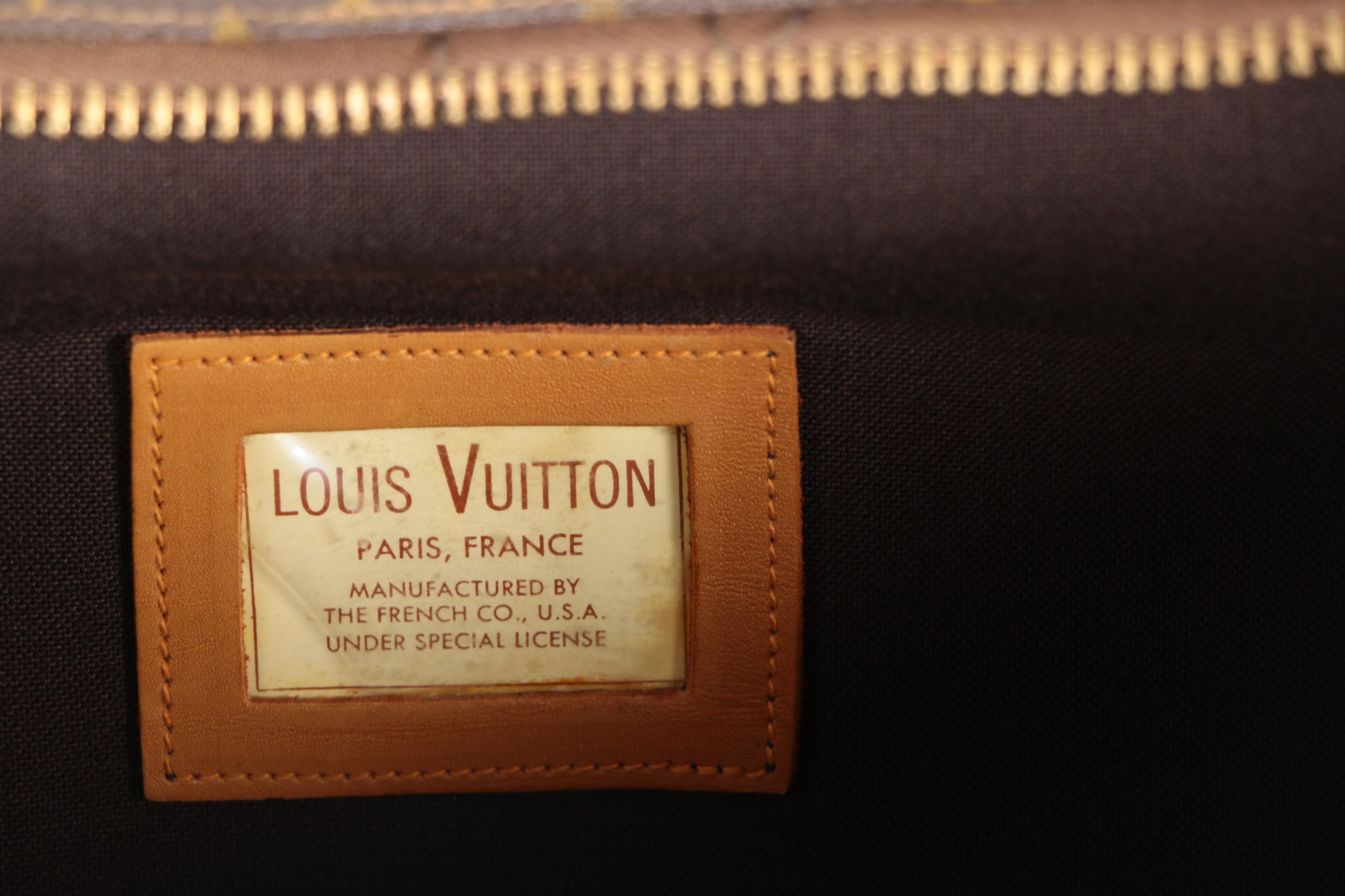Vintage Louis Vuitton Monogram Suitcase with Buckle Straps