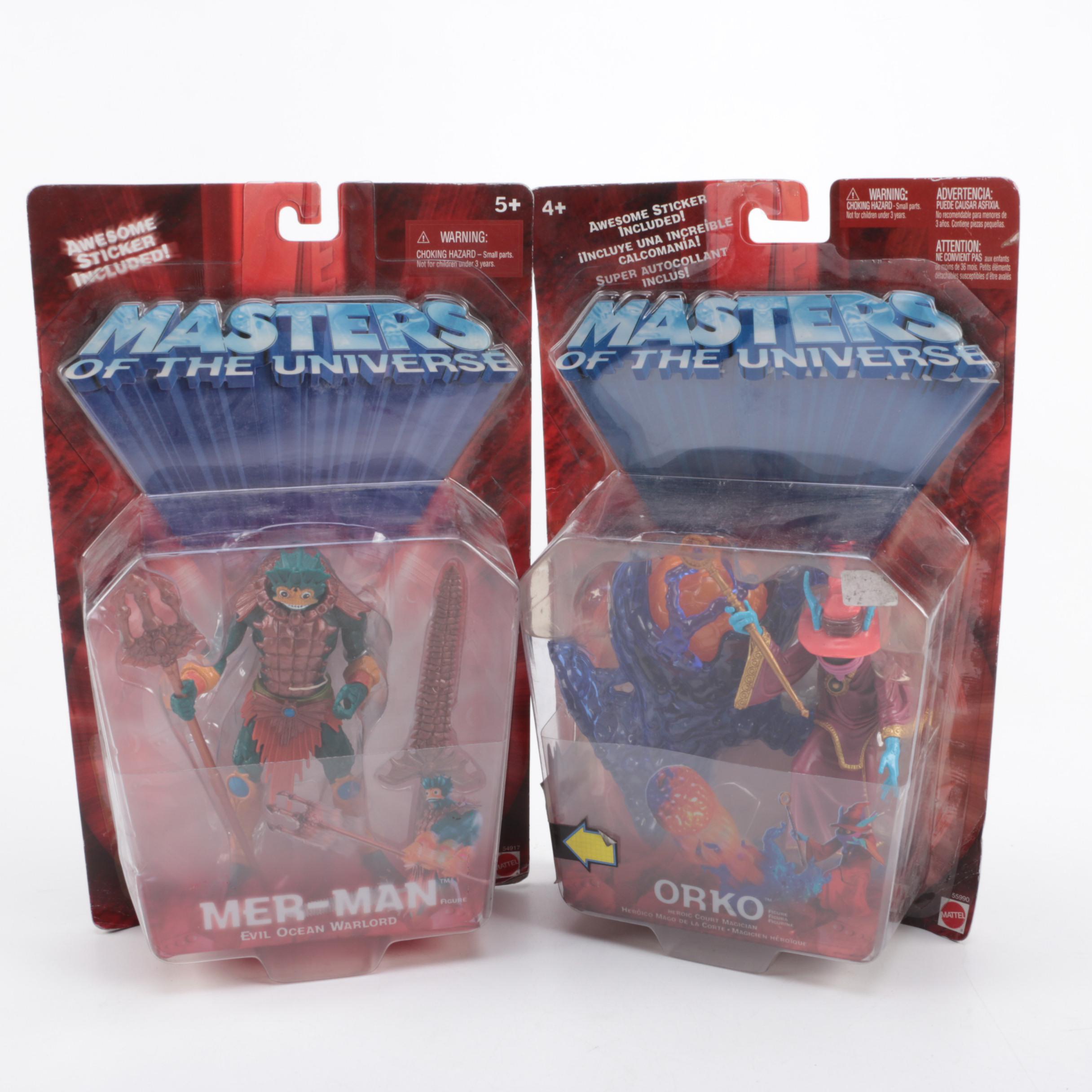"Masters of the Universe" Mer-Man and Orko Action Figures