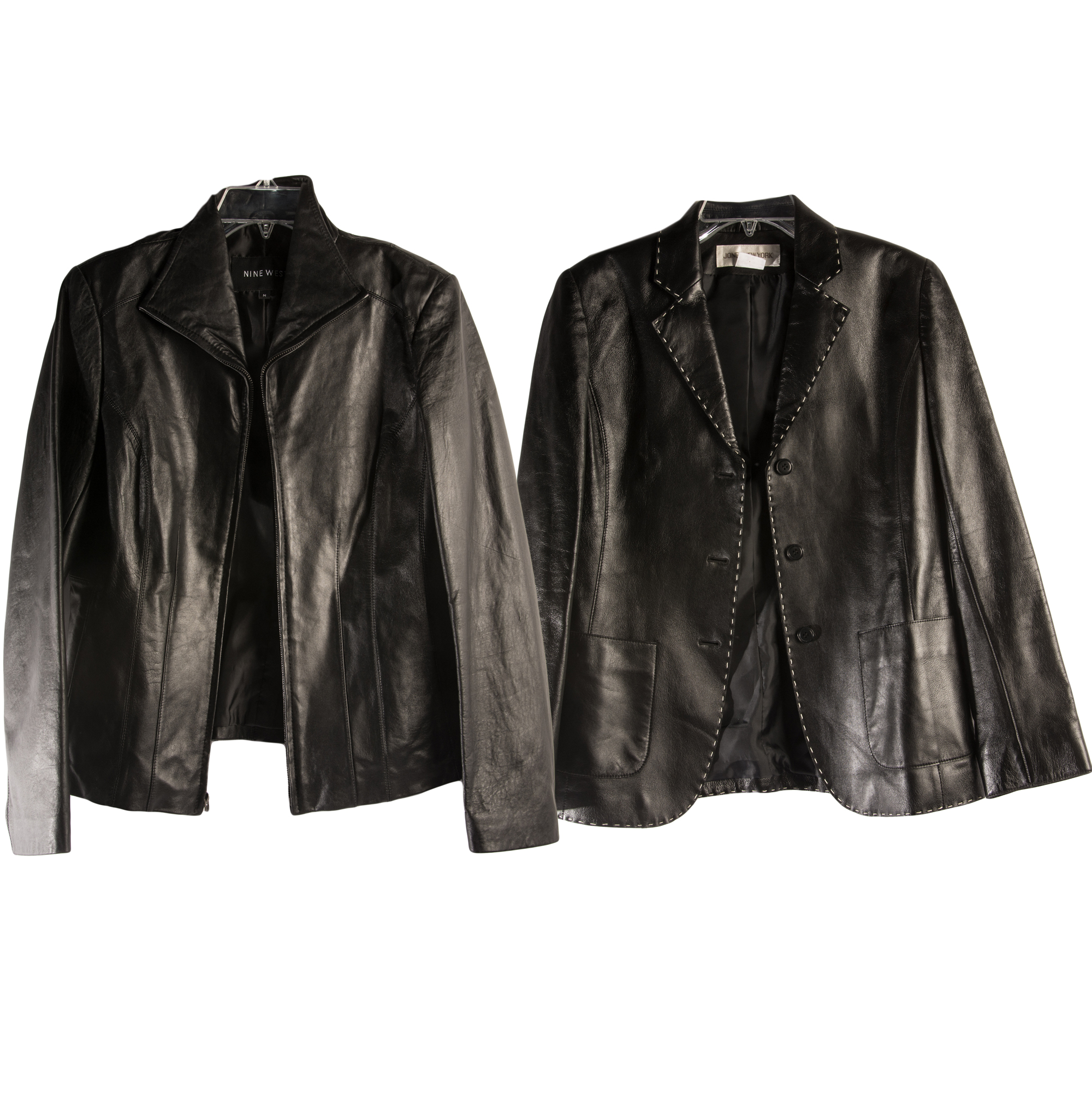 Nine West and Jones New York Black Leather Jackets