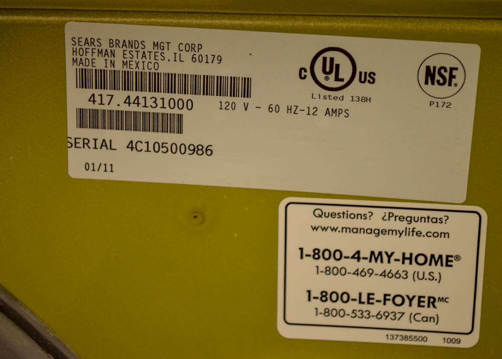 Kenmore Elite Steam Care Washer with Pedestal