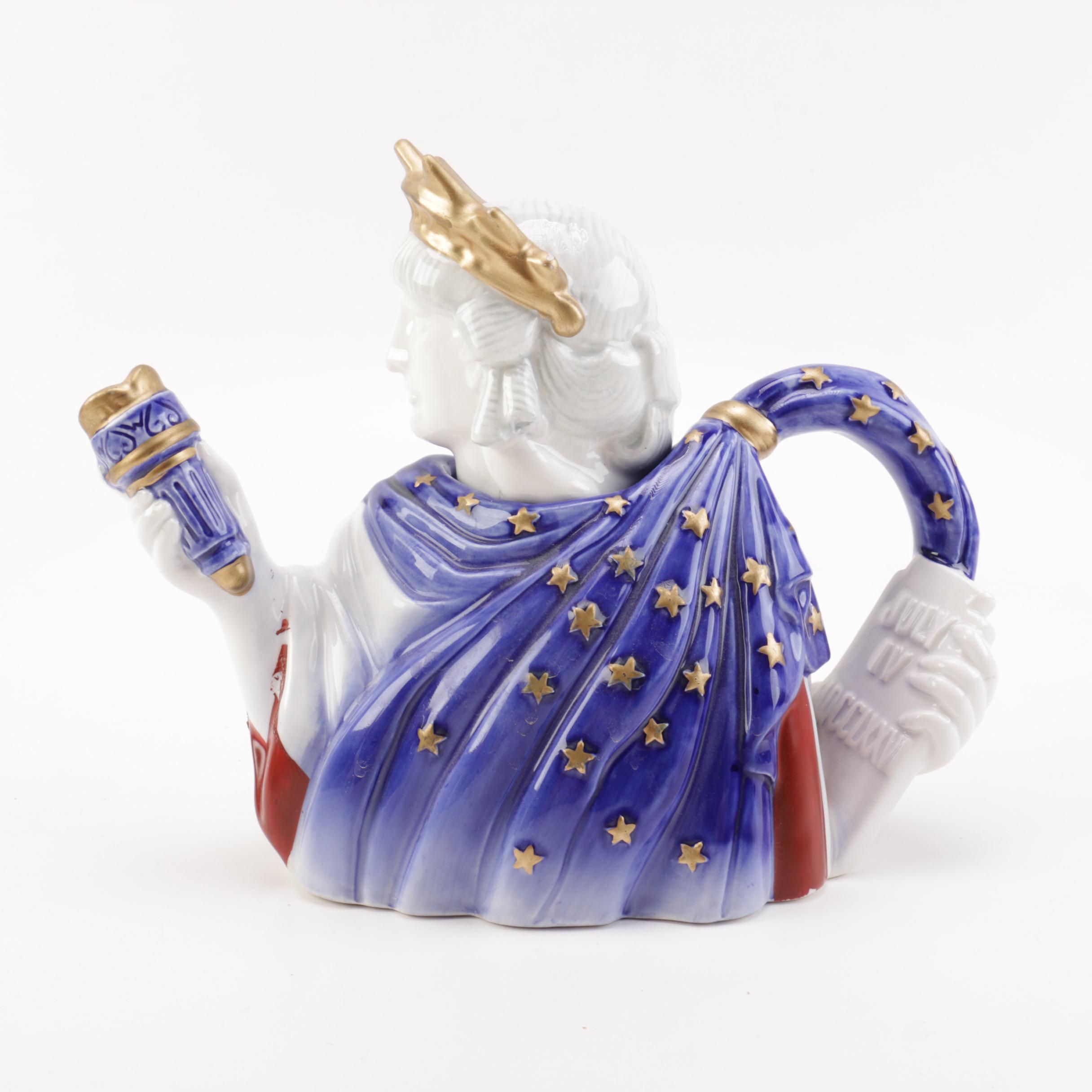 Limited Edition Fitz & Floyd "Statue of Liberty" Teapot