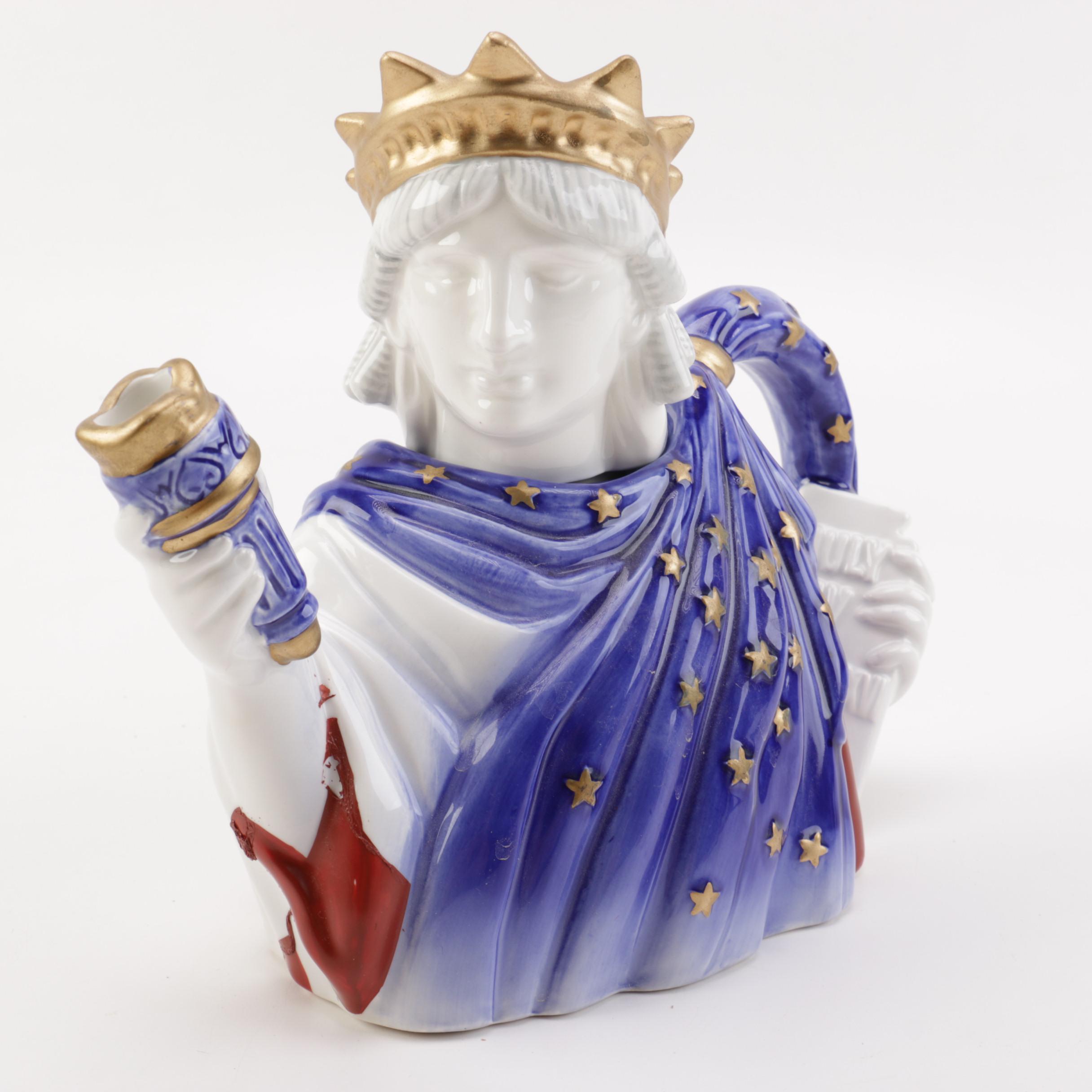 Limited Edition Fitz & Floyd "Statue of Liberty" Teapot