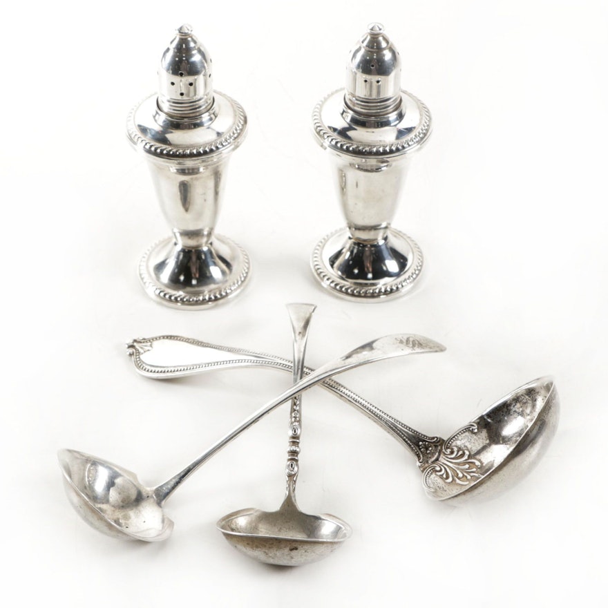 Assortment of American Sterling Silver Tableware Featuring Towle and Lunt