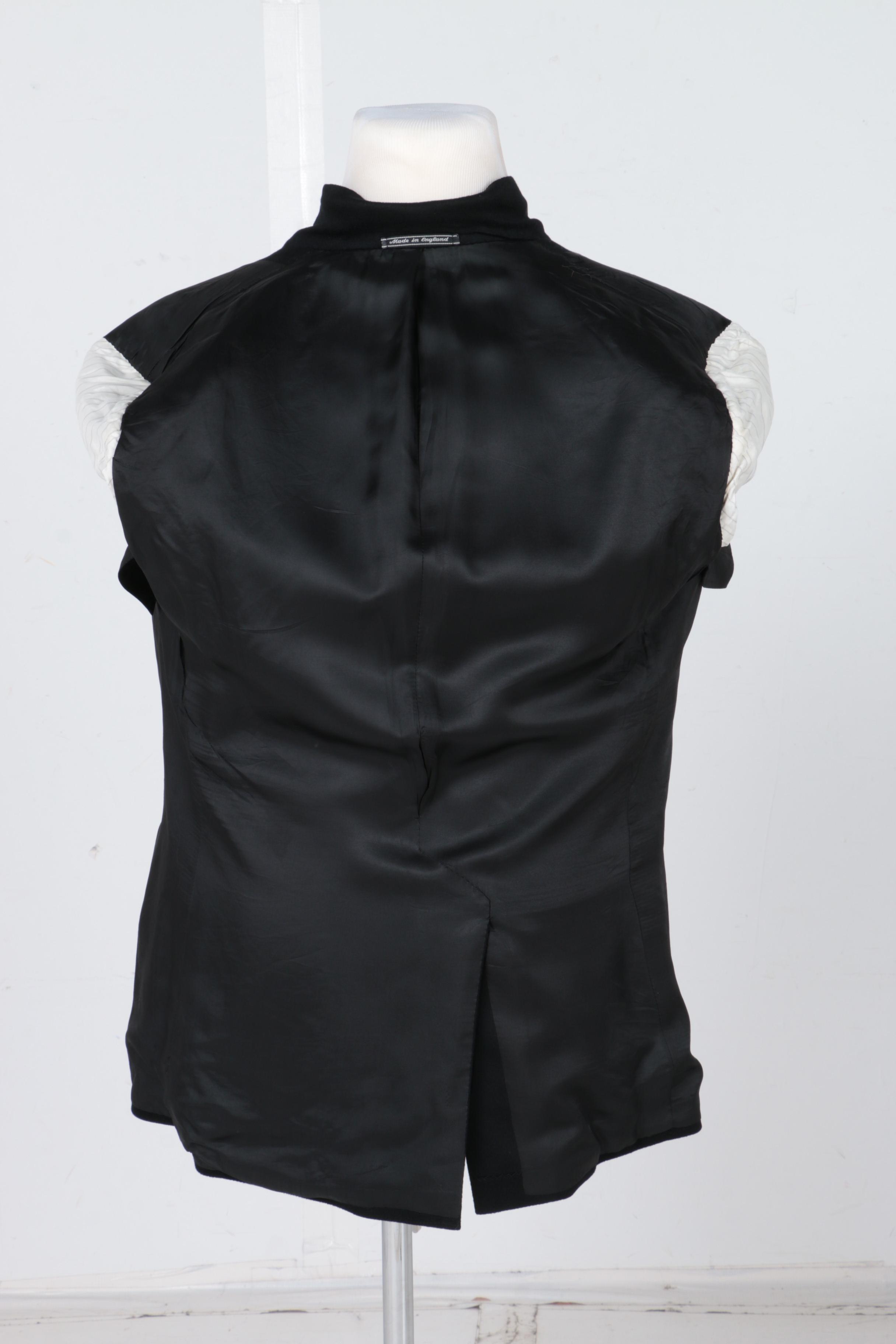 Men's Chester Barrie Black Cashmere Suit Jacket