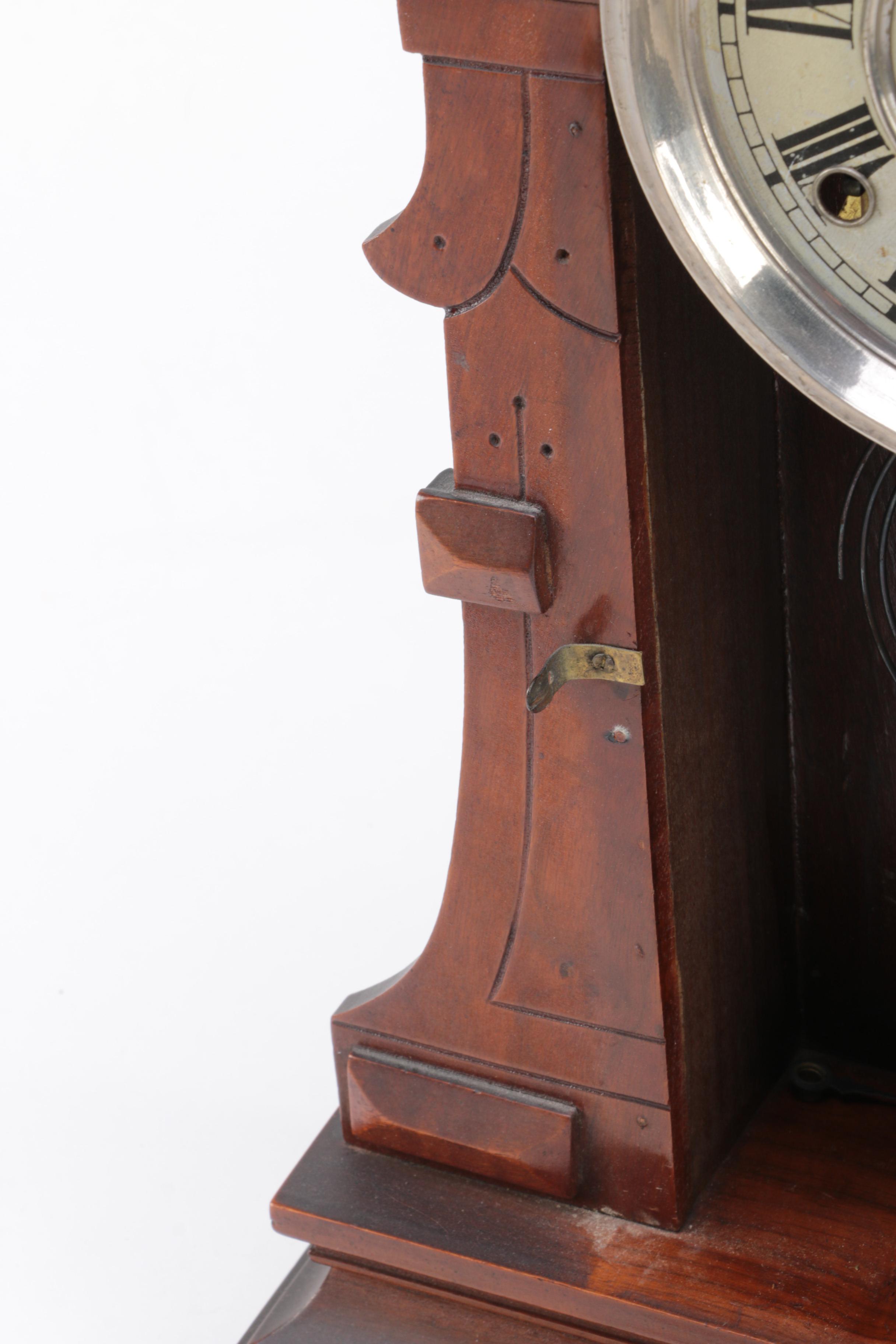 Vintage Madina Wood Gingerbread Mantel Clock