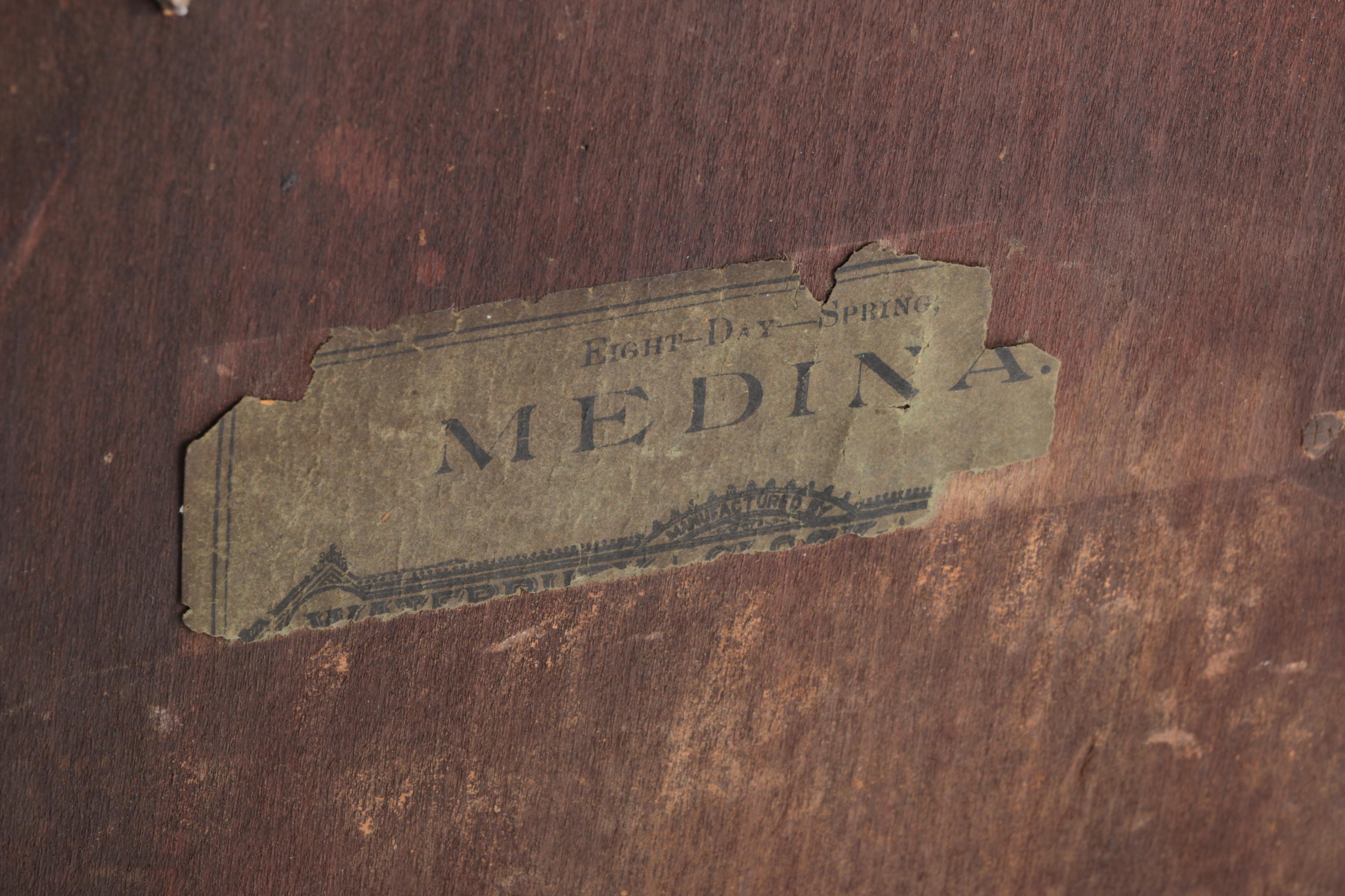 Vintage Madina Wood Gingerbread Mantel Clock