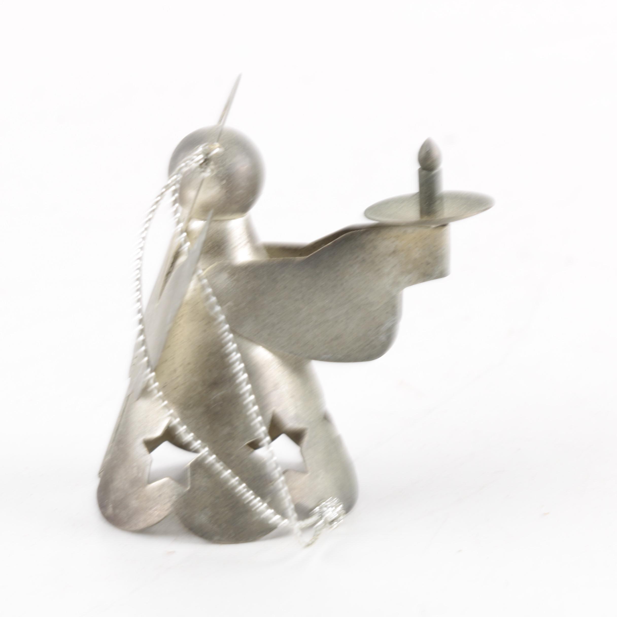 Waterford Santa Claus Ornament with a Collection of Angel Ornaments