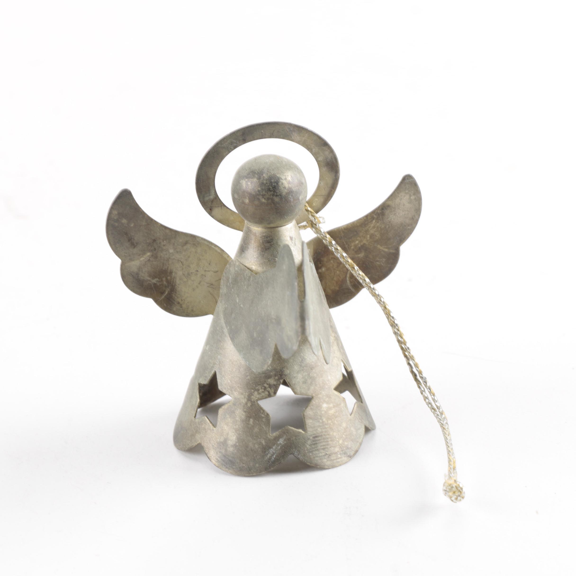 Waterford Santa Claus Ornament with a Collection of Angel Ornaments