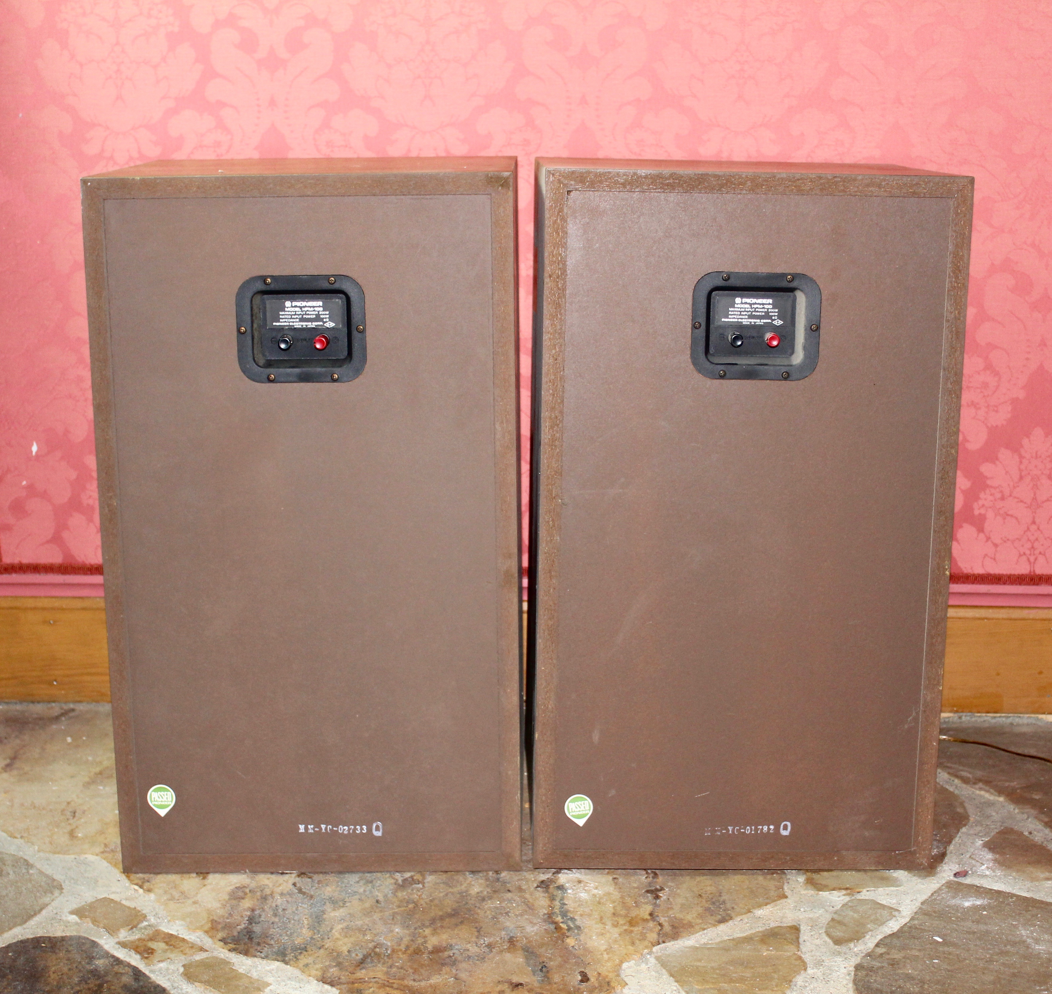 Vintage 200 Watt Pioneer HPM-100 Floor Speakers