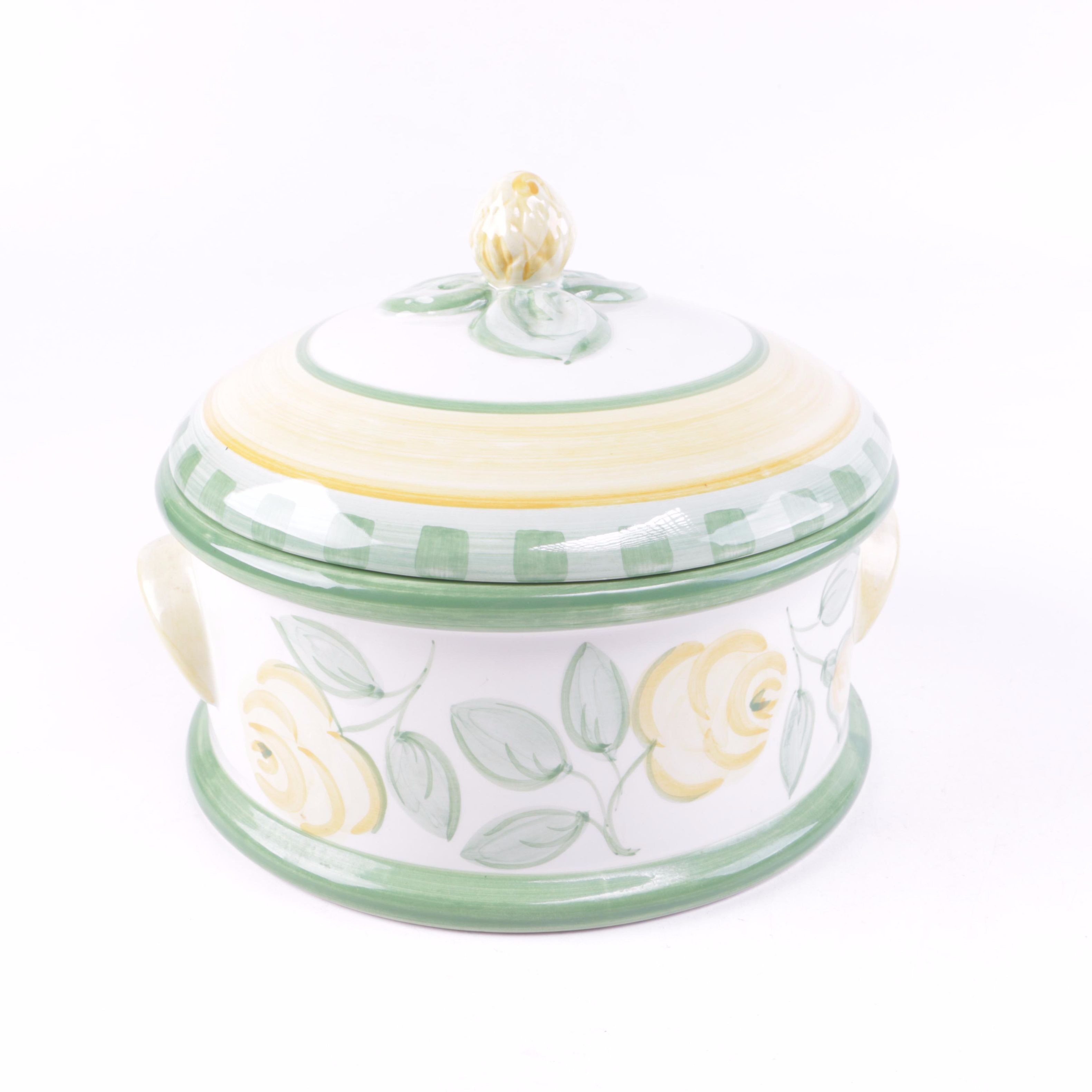 Mikasa "English Rose" Lidded Casserole Dish