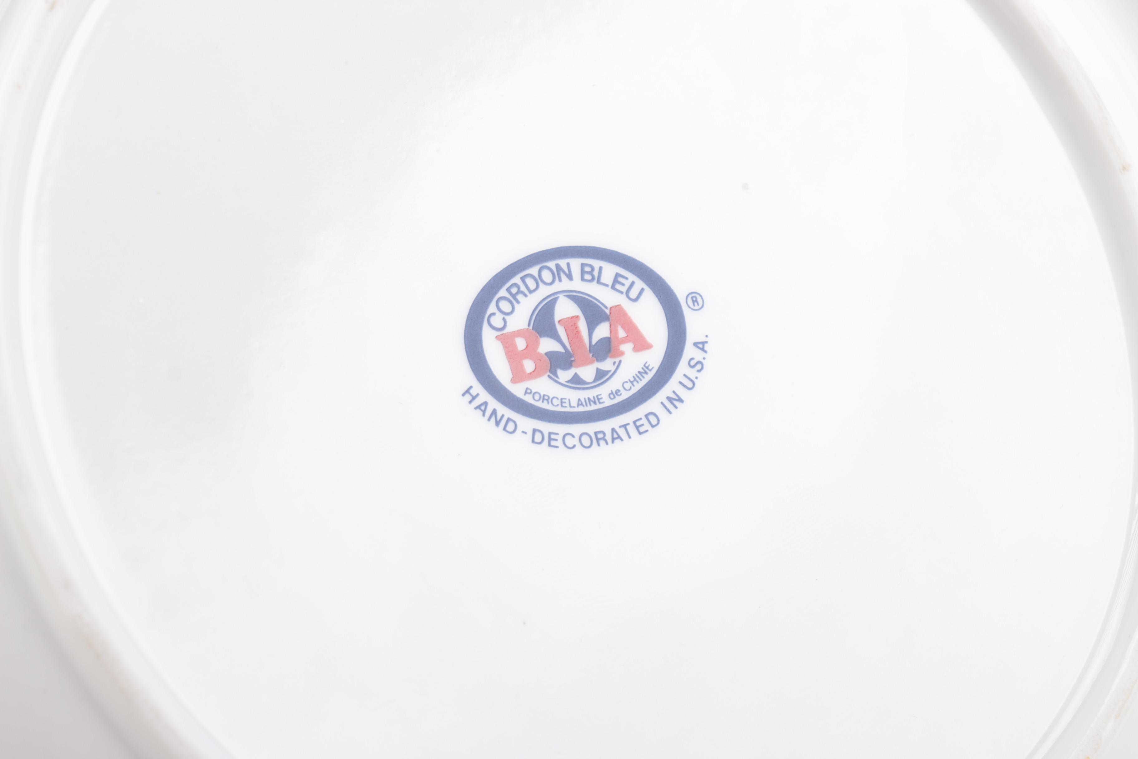 Cordon Bleu Porcelain Colander and Plate