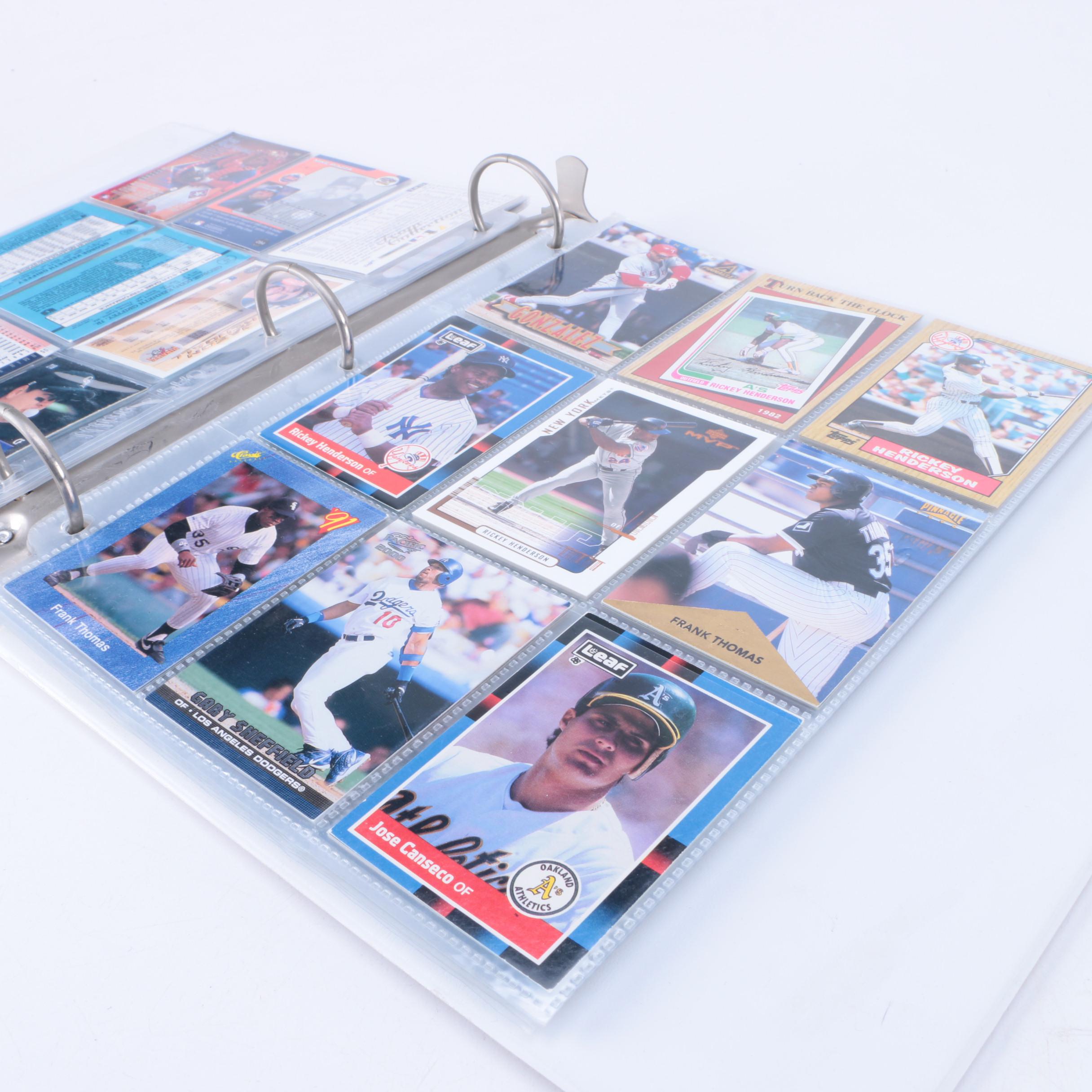 Collection of Baseball Cards Including Fleer and Topps