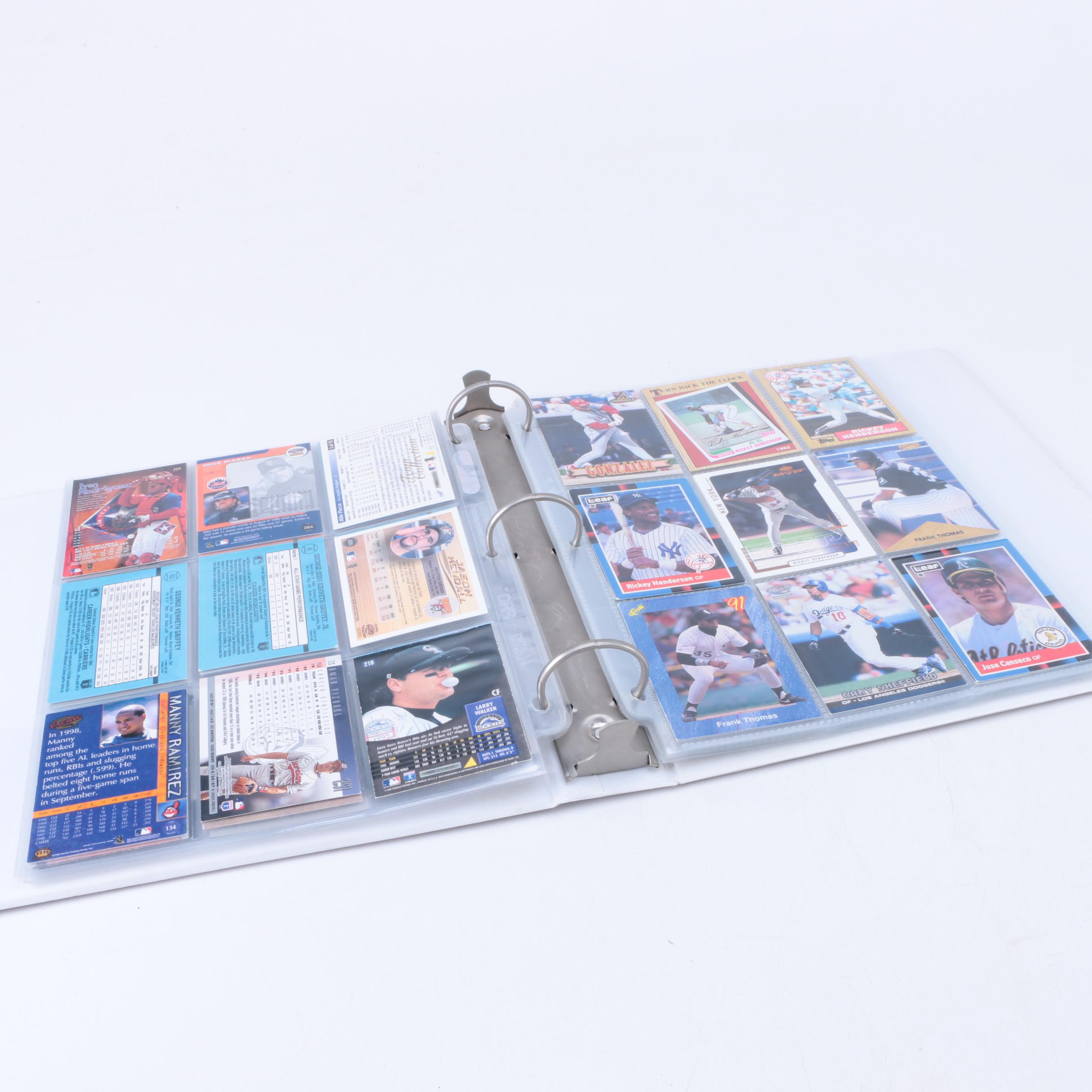 Collection of Baseball Cards Including Fleer and Topps