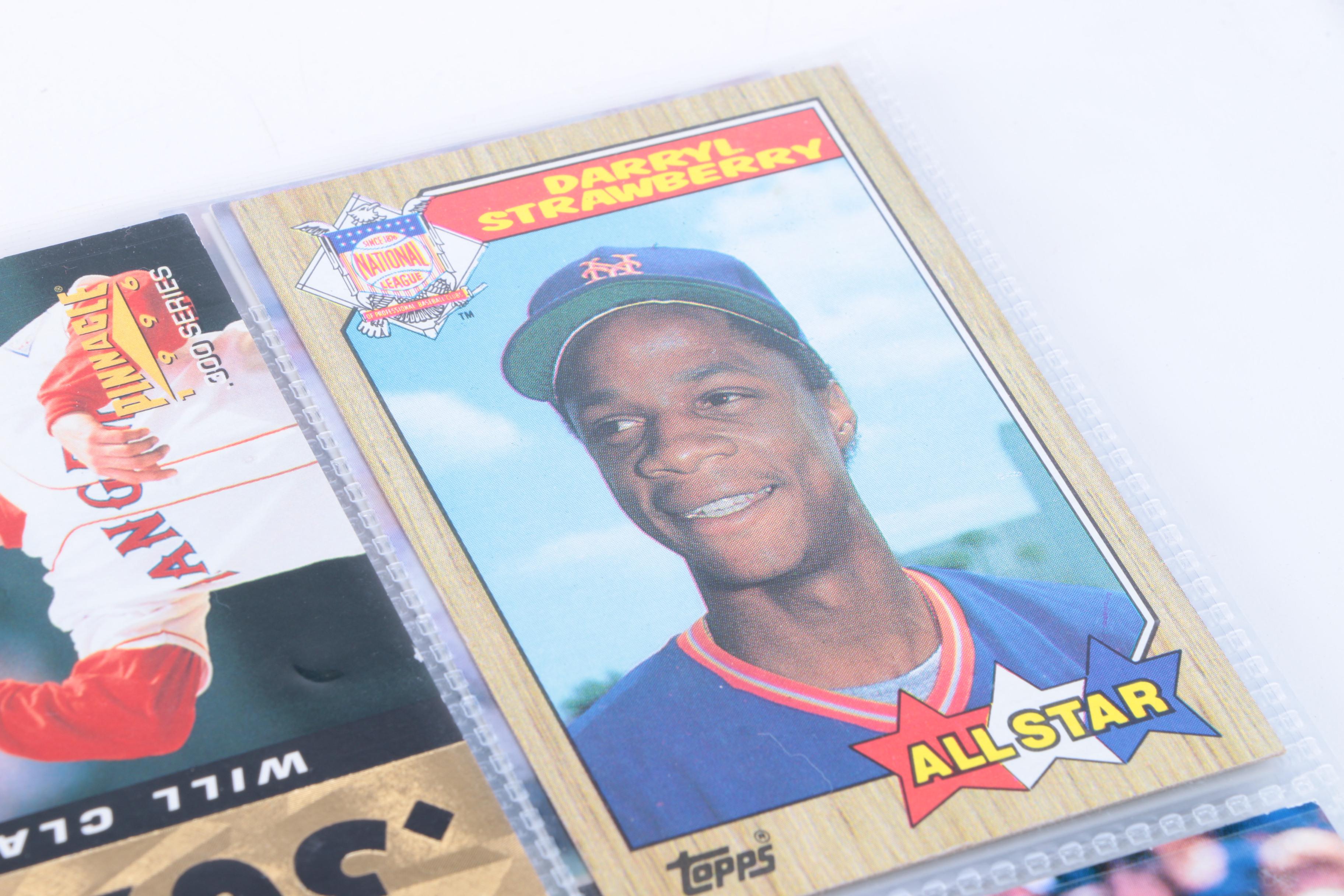 Collection of Baseball Cards Including Fleer and Topps