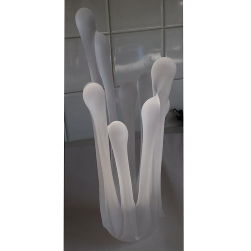 Frosted Glass Abstract Sculpture