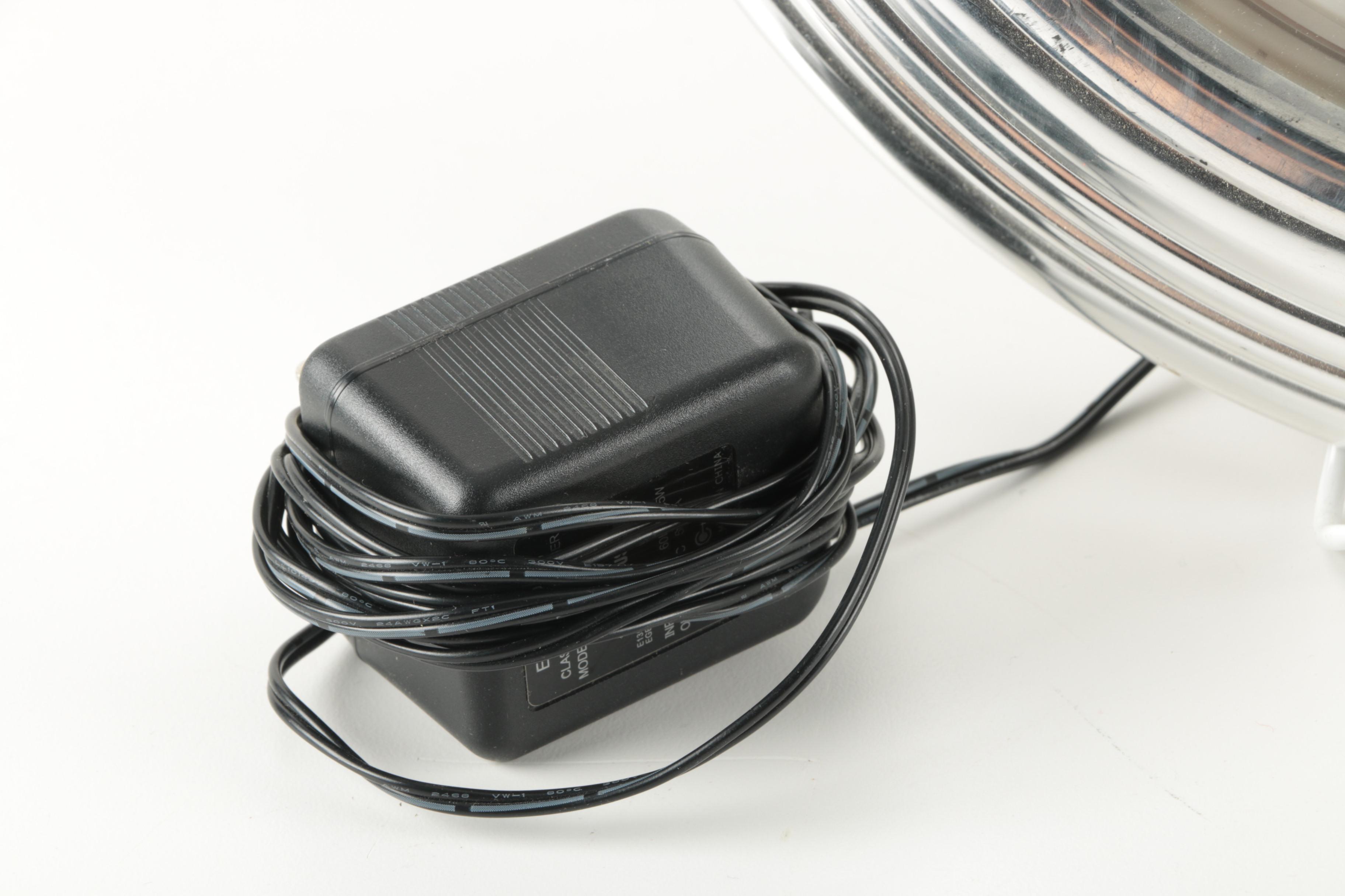 Illuminated Wall Clock with Neon