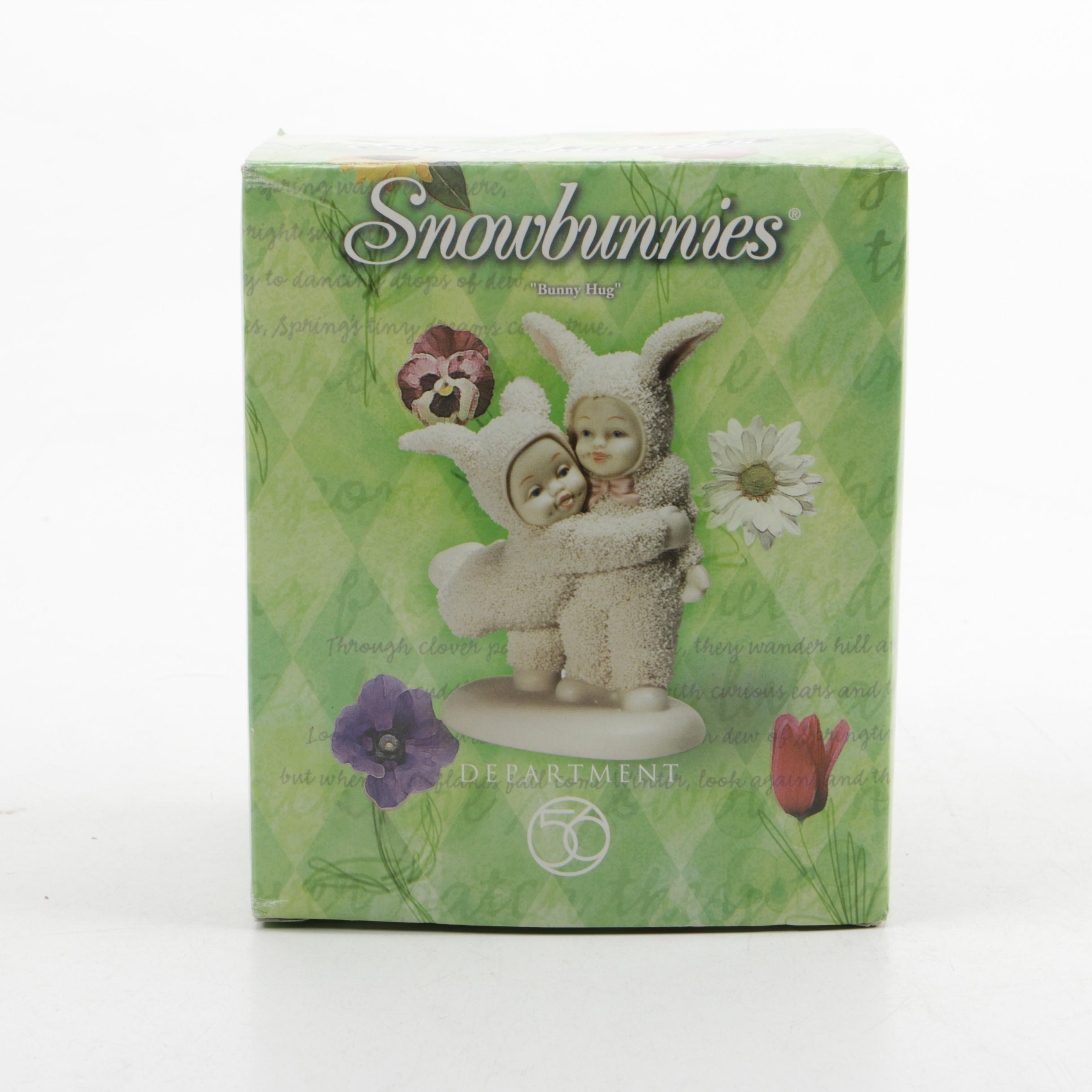 Department 56 Snowbunnies "Bunny Hug" Figurine