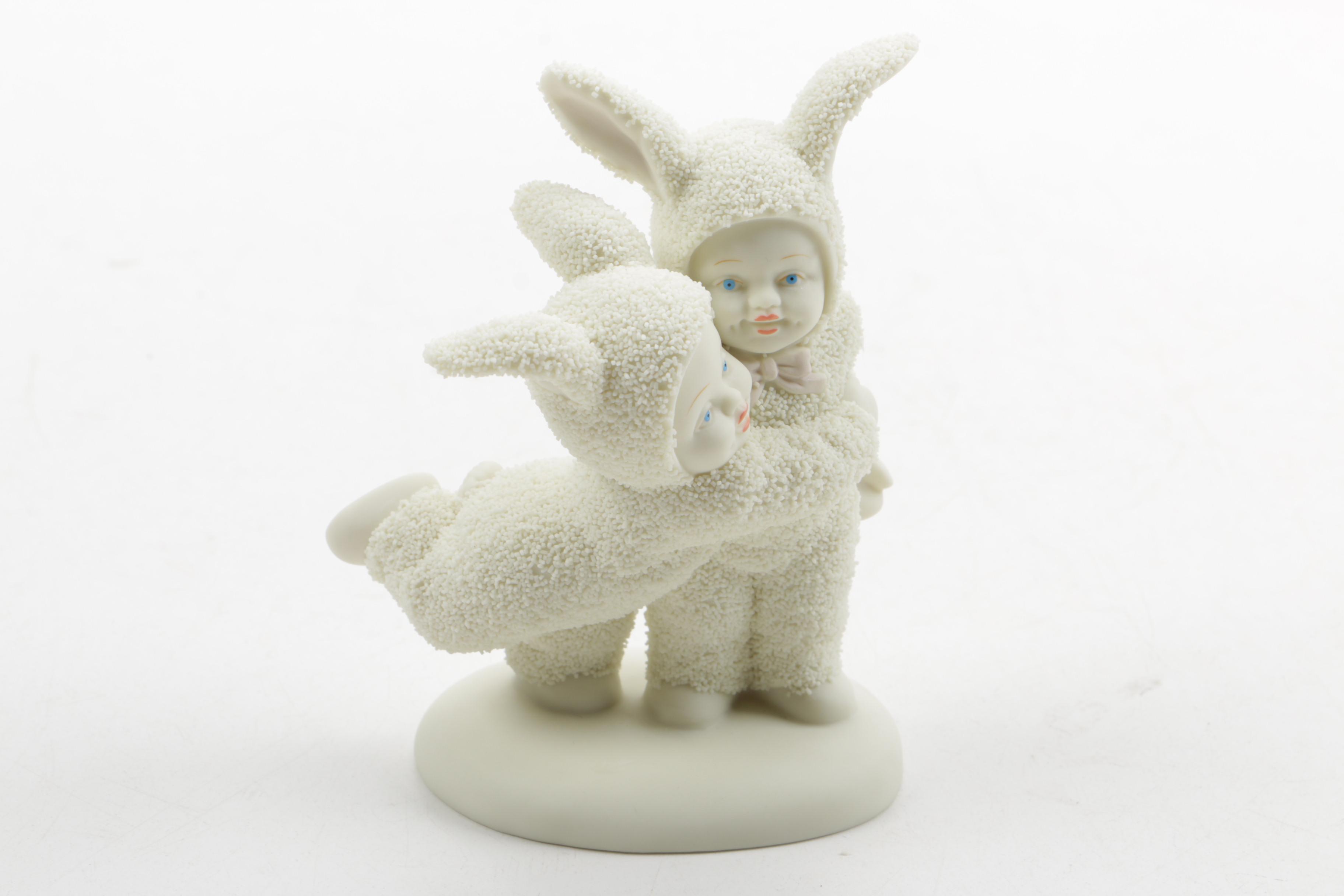 Department 56 Snowbunnies "Bunny Hug" Figurine