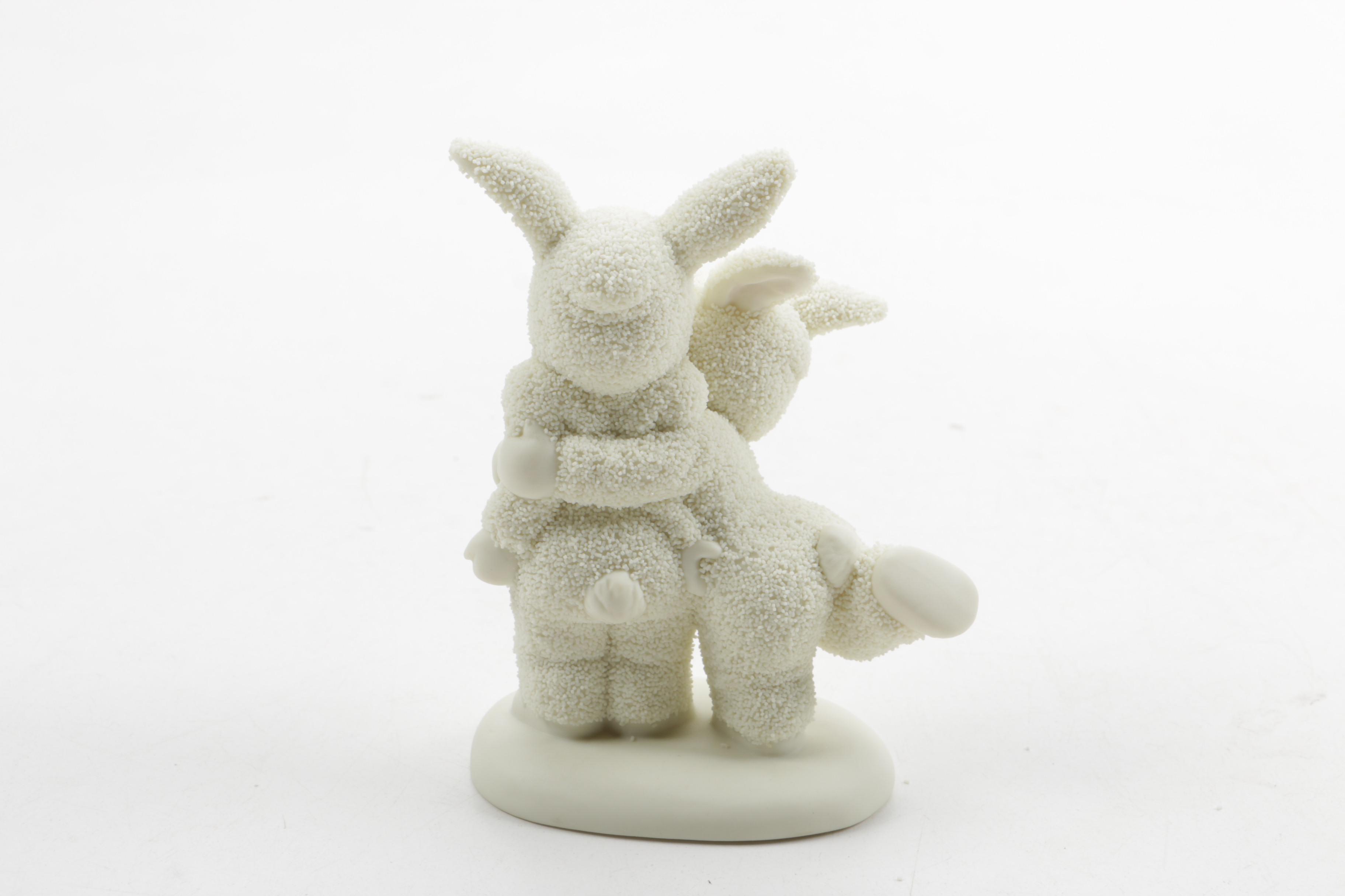 Department 56 Snowbunnies "Bunny Hug" Figurine
