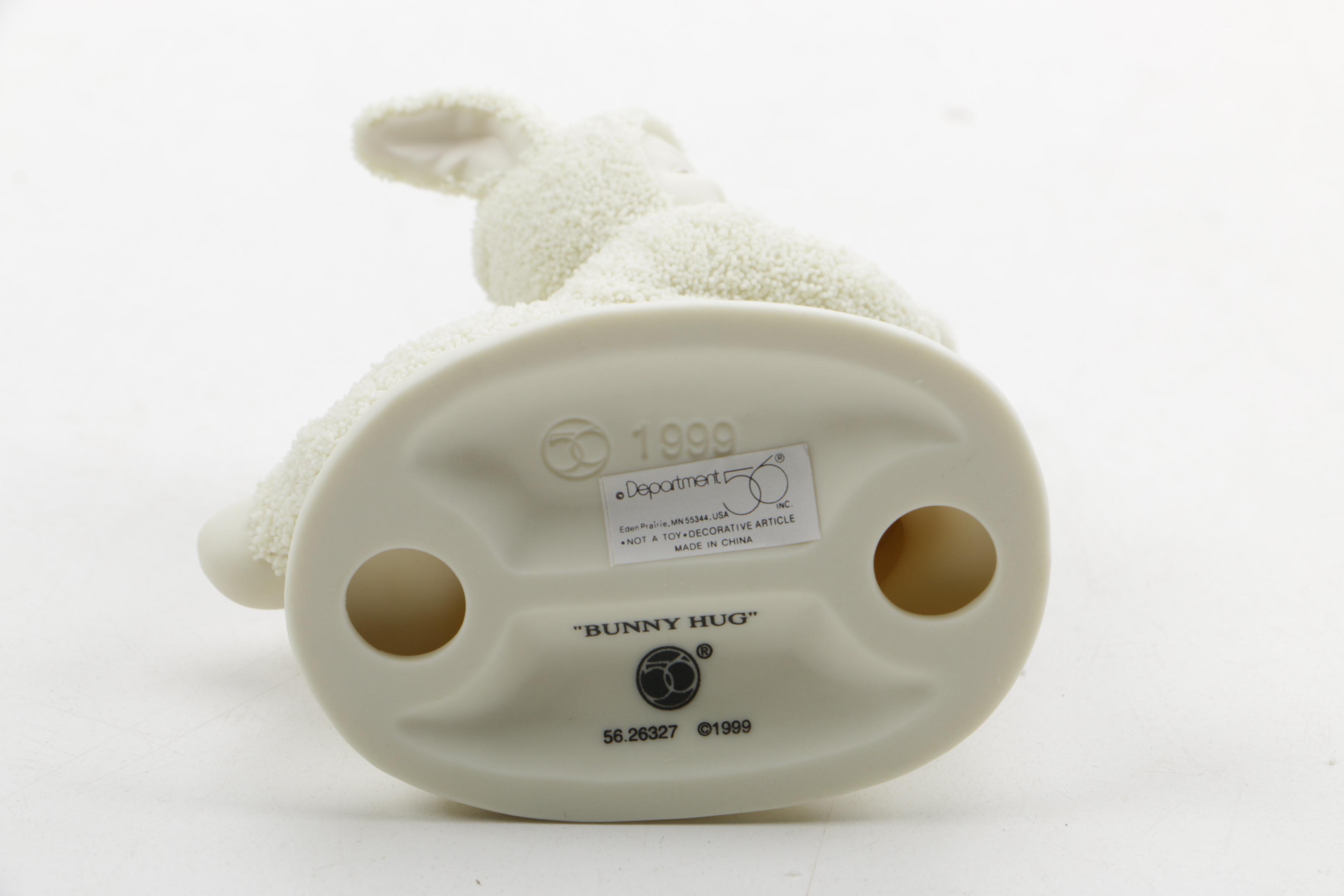 Department 56 Snowbunnies "Bunny Hug" Figurine