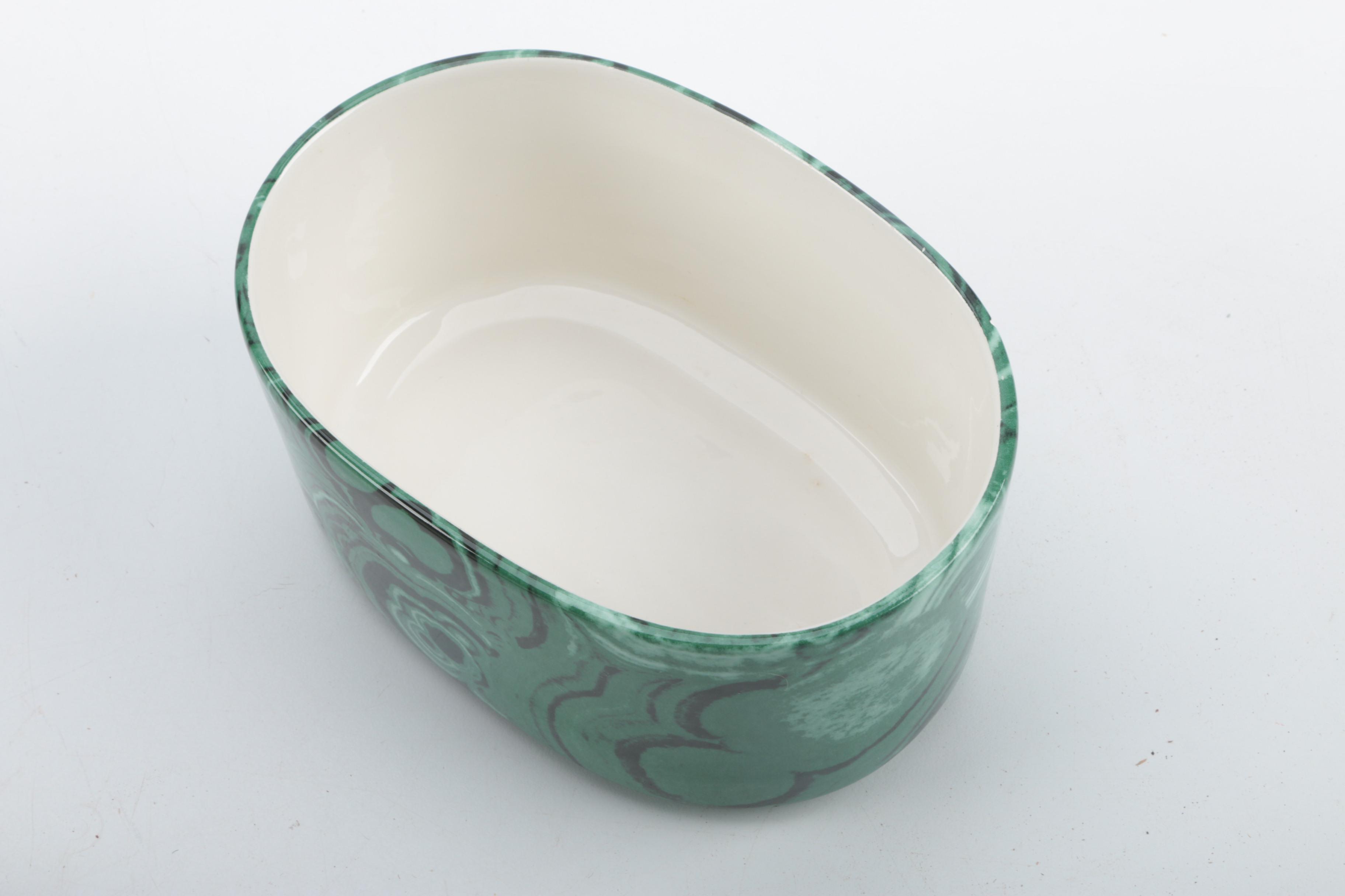 Crystal and Jade Tone Home Décor