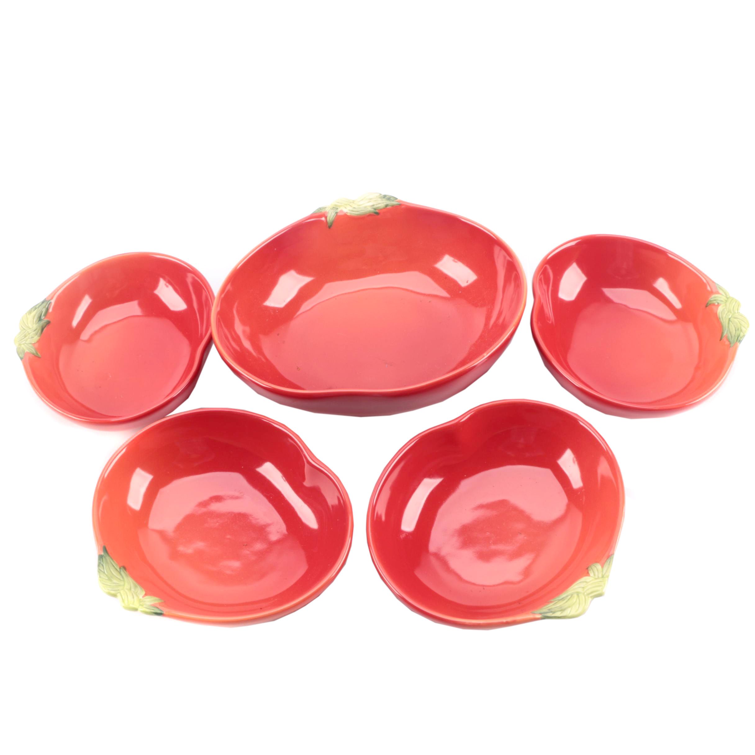 Pottery Barn "Garden Pasta" Bowl Set