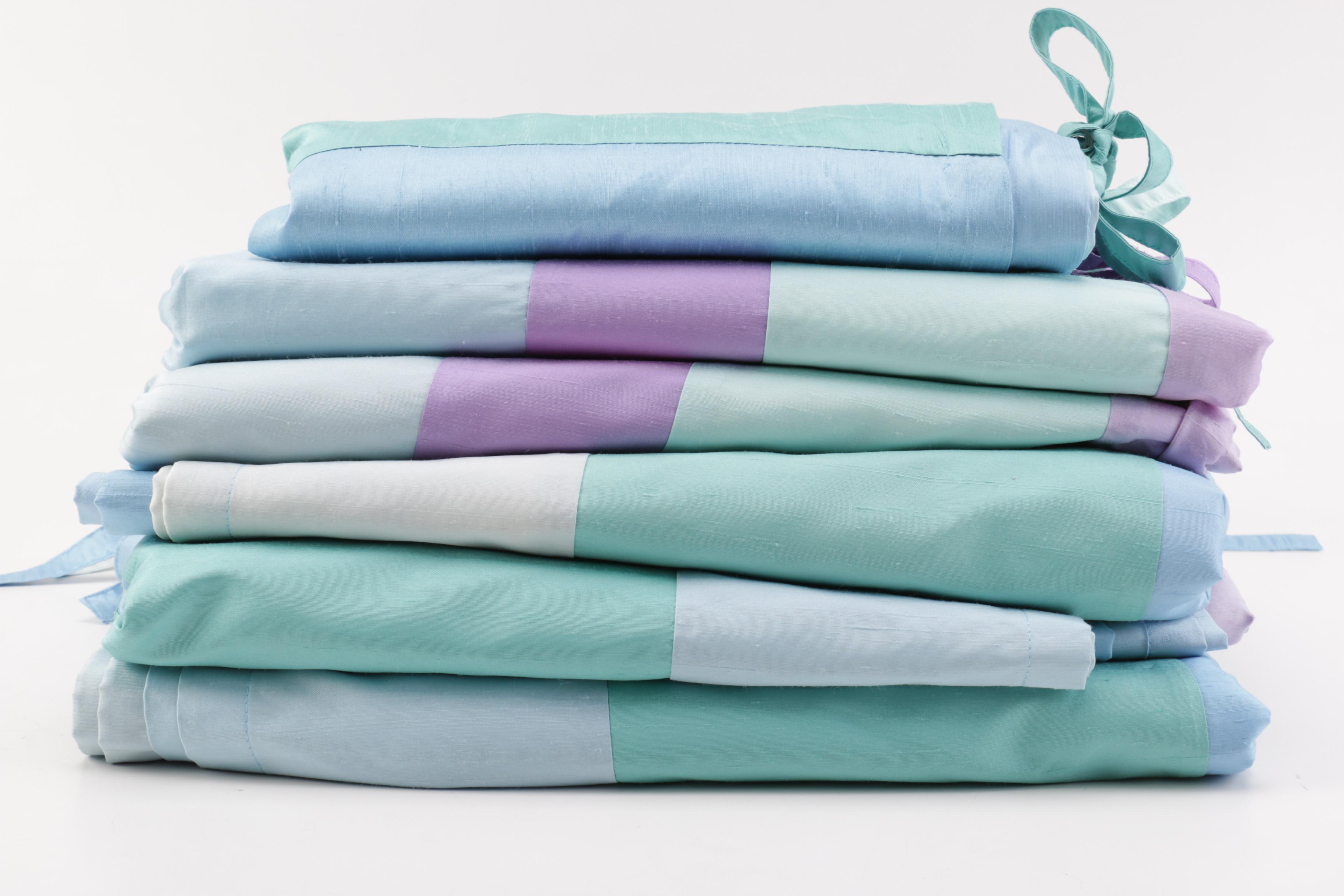 PB Teen Silk Drapery Panels