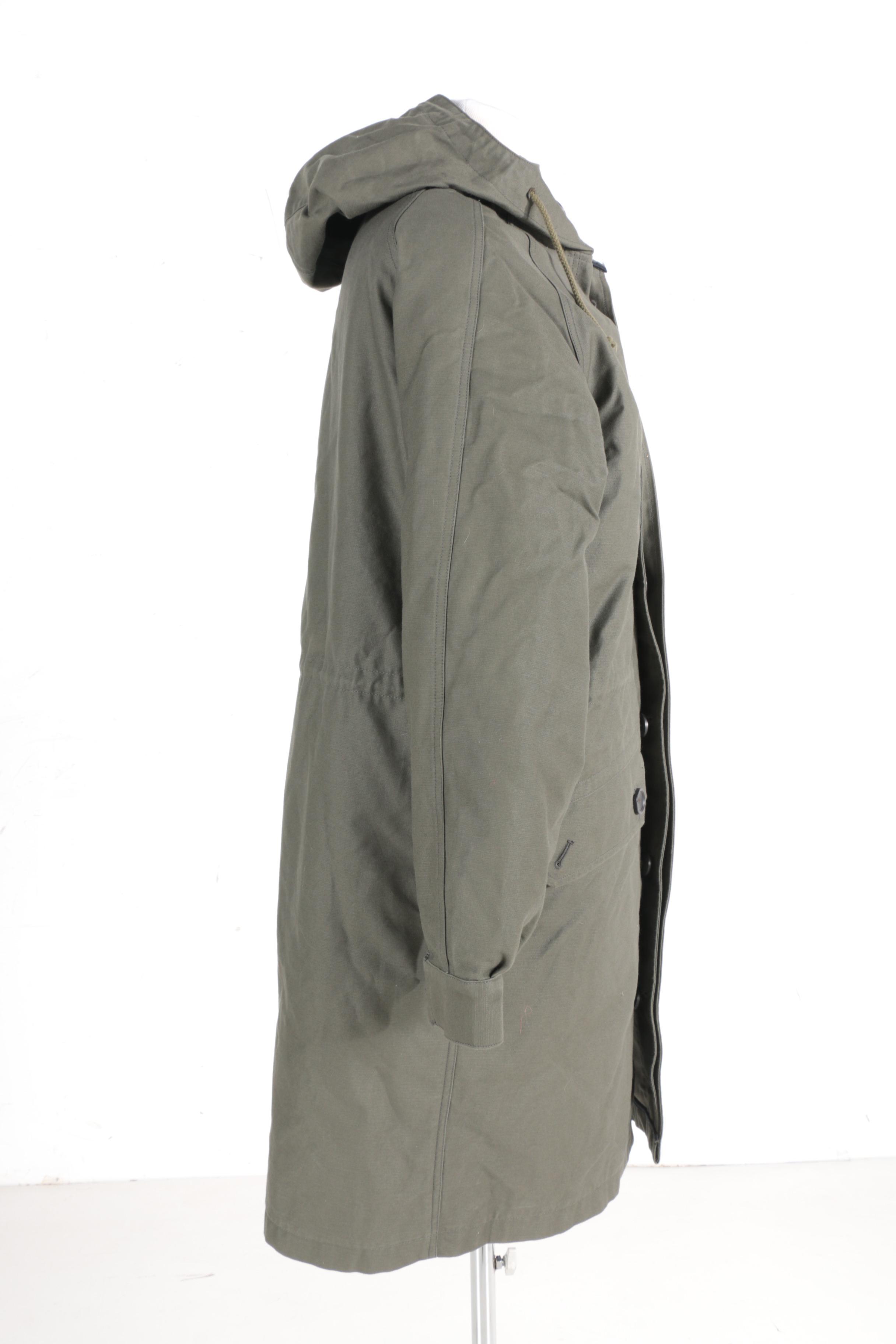 Men's Loden Dager Lined Canvas Coat