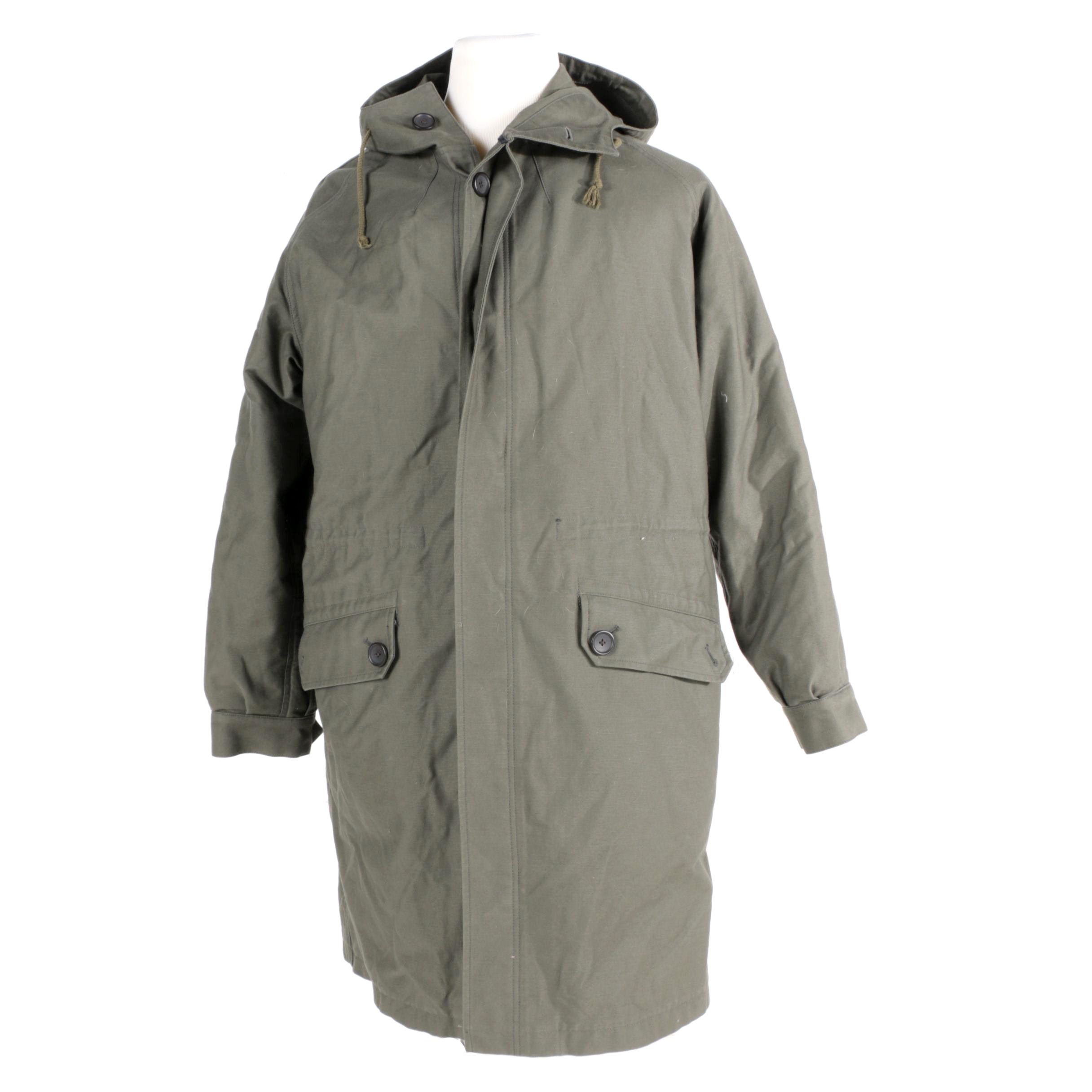 Men's Loden Dager Lined Canvas Coat