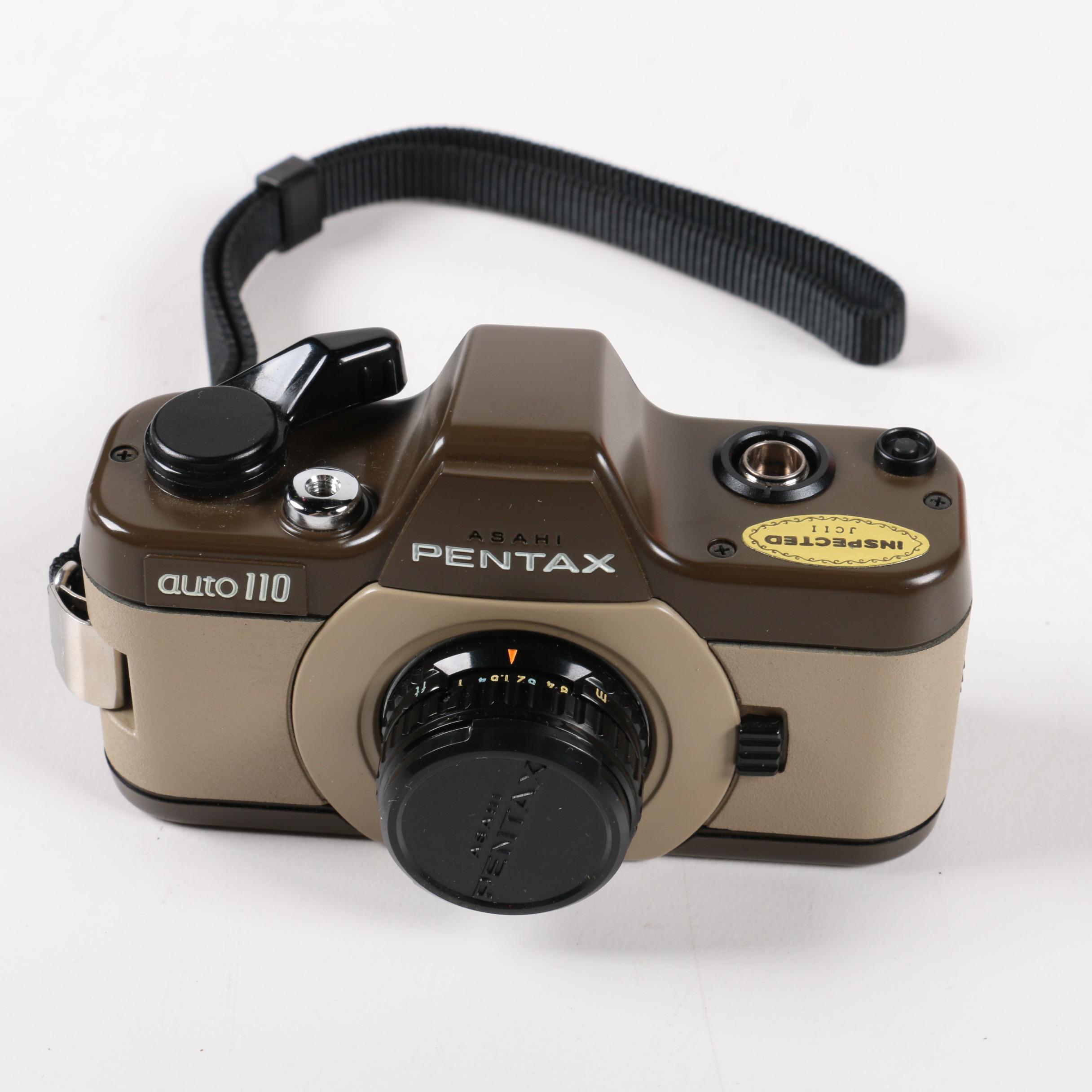 Pentax Auto 110 Camera with Accessories