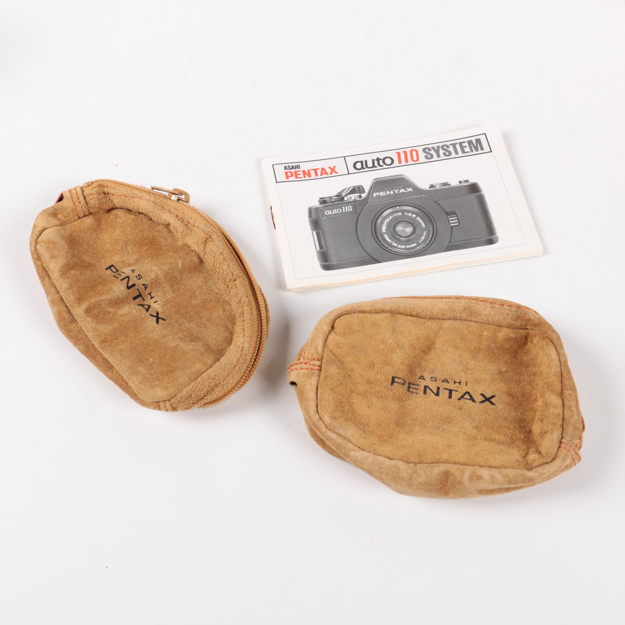 Pentax Auto 110 Camera with Accessories